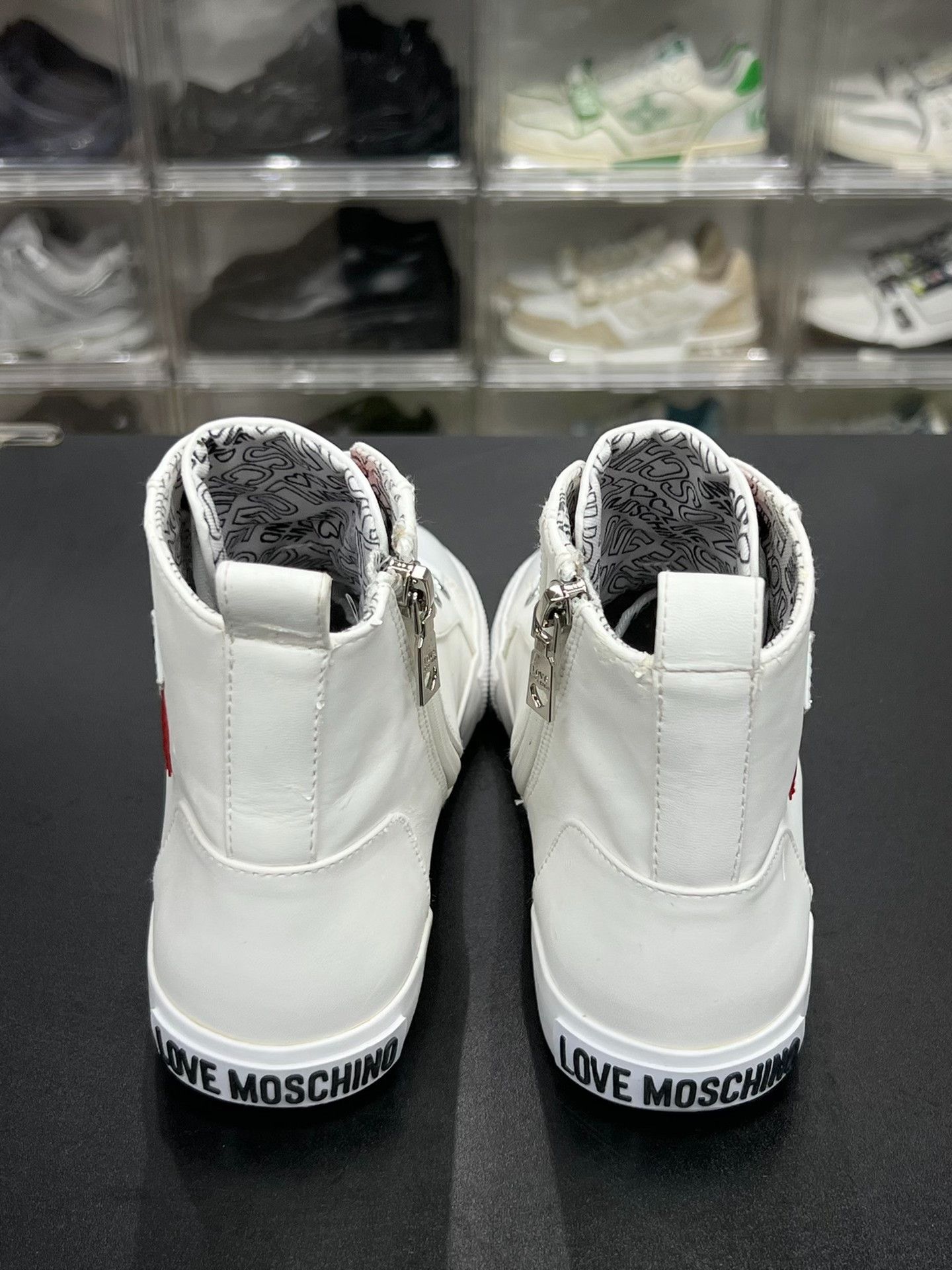 Moschino Moschino White Hitop Sneakers us_6 Women Size US 6 / IT 36 - 6 Thumbnail