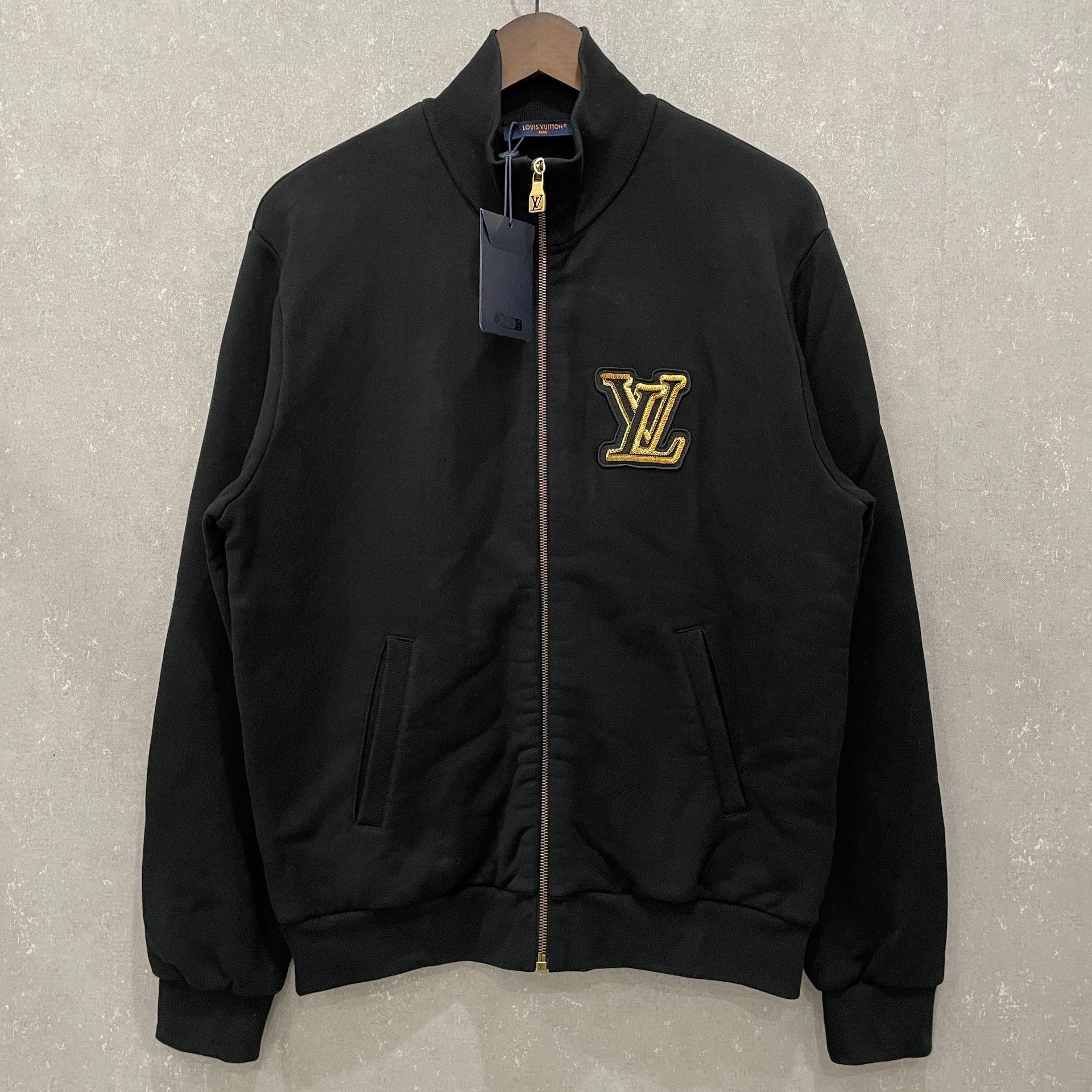 Louis Vuitton Louis Vuitton Gold Logo Zip-Up Sweatshirt Size L Size US L / EU 52-54 / 3 - 2 Thumbnail