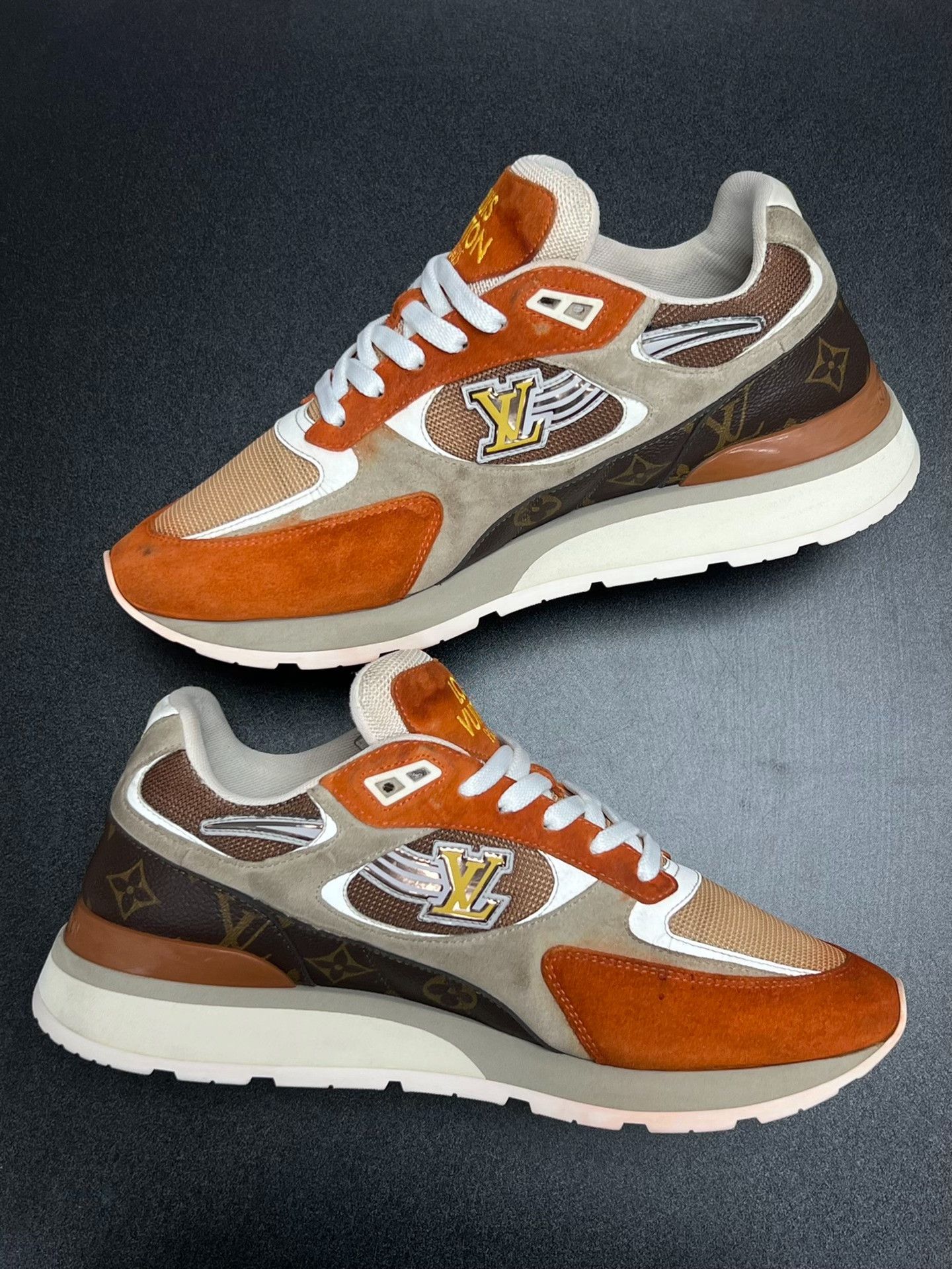 Louis Vuitton Louis Vuitton Orange Lowtop Sneakers 8.5 Men Size US 8.5 / EU 41-42 - 6 Thumbnail