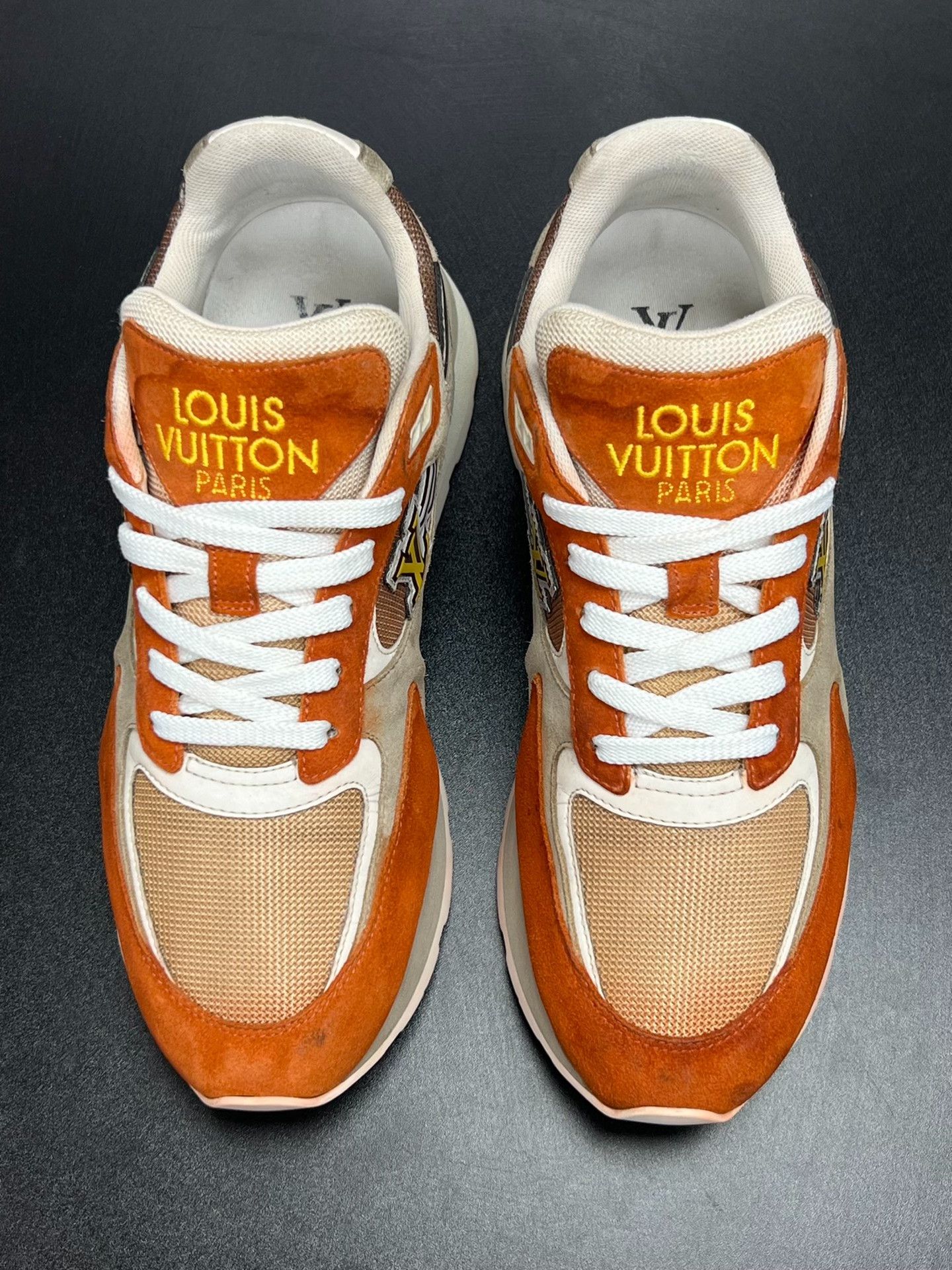 Louis Vuitton Louis Vuitton Orange Lowtop Sneakers 8.5 Men Size US 8.5 / EU 41-42 - 3 Thumbnail