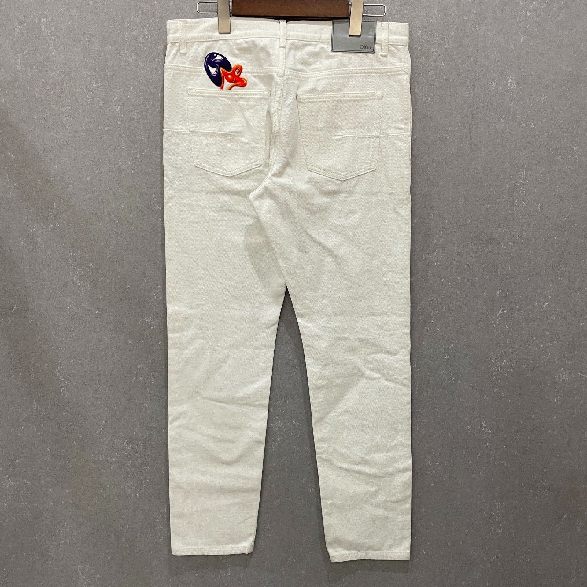 Dior Dior x Kenny Scharf Cartoon Patch Jeans 31 Size US 31 - 3 Thumbnail