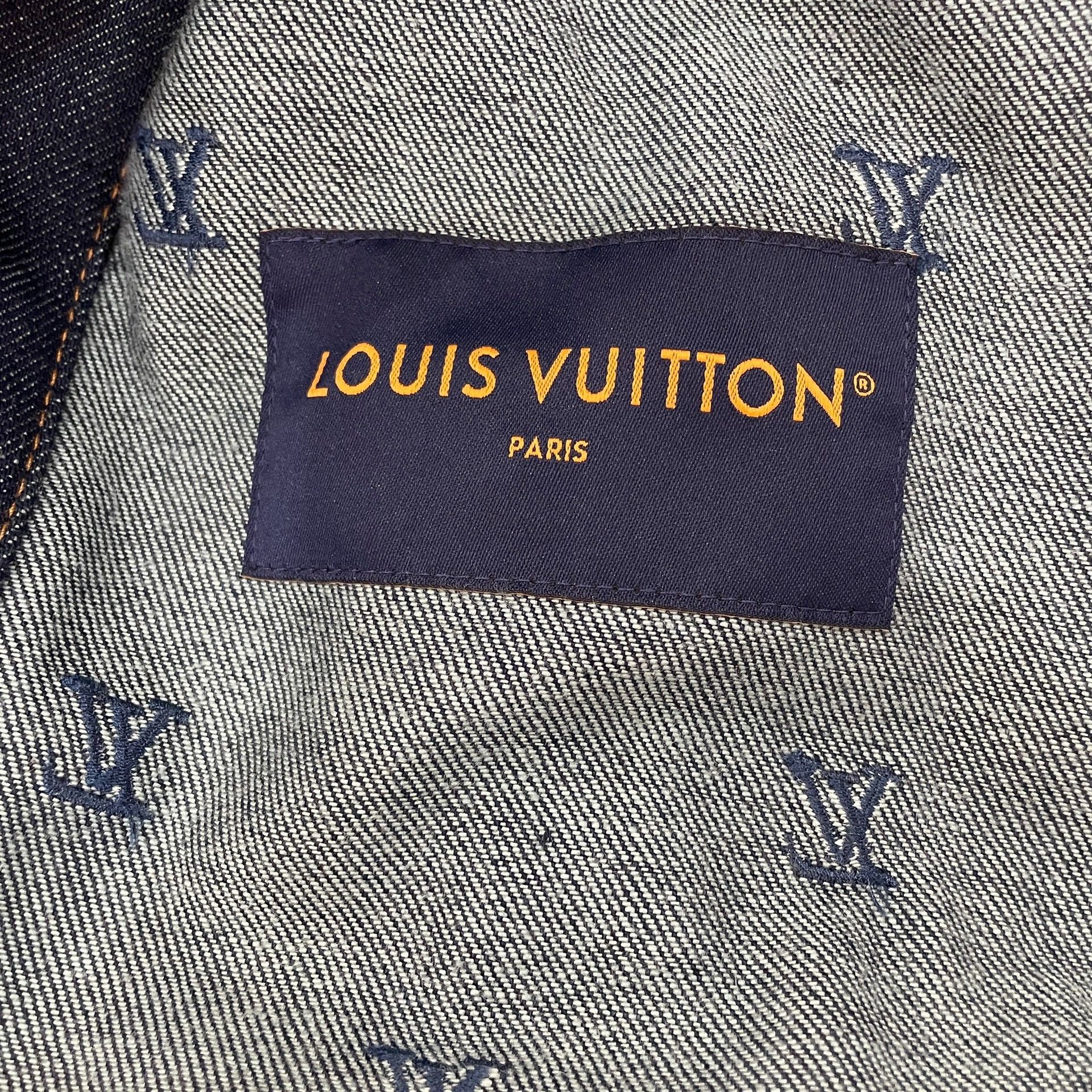Louis Vuitton Louis Vuitton Embroidered Monogram Denim Jacket 44 Size US S / EU 44-46 / 1 - 4 Thumbnail