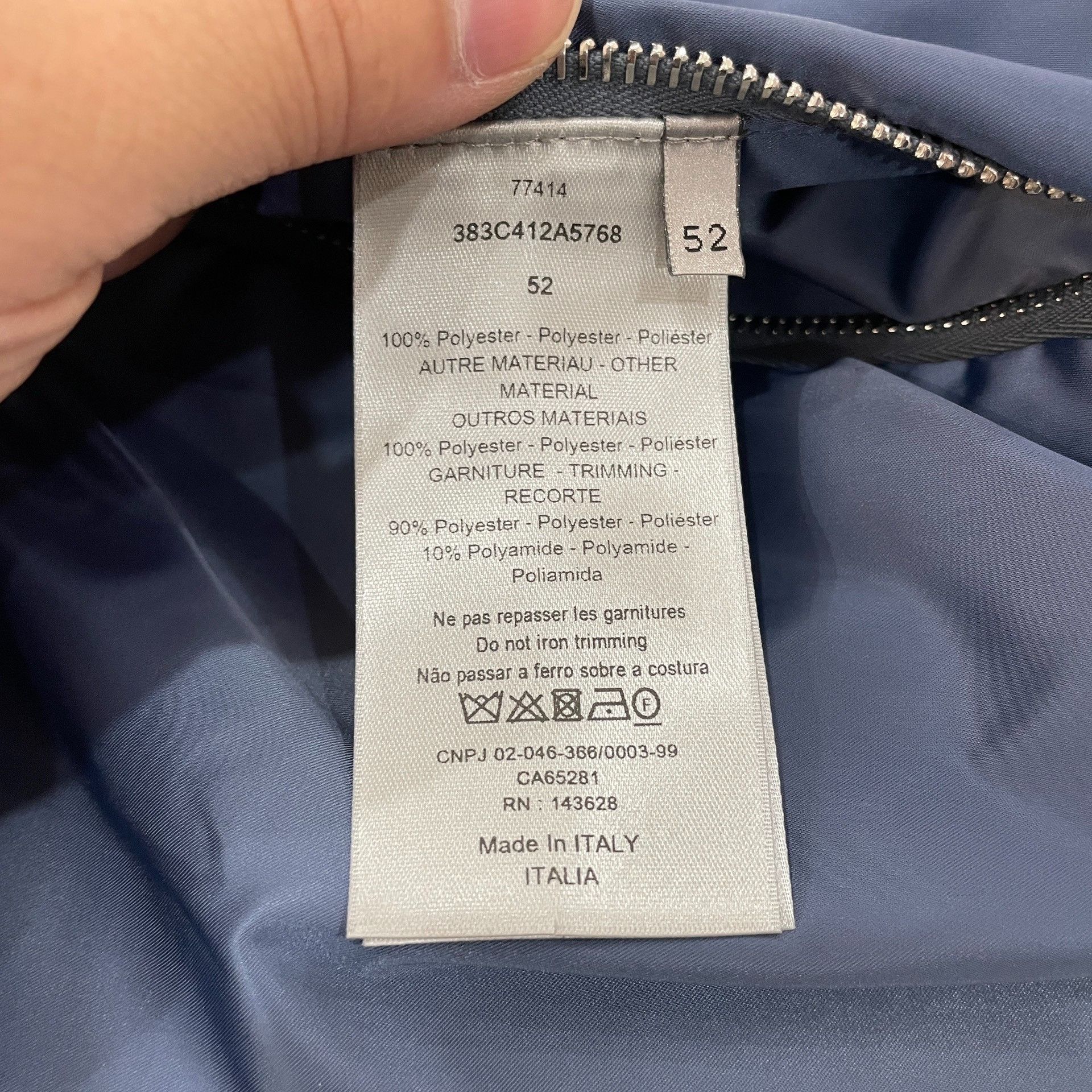 Dior Dior Quarter Zip Mesh Pocket Anorak Size L Size US L / EU 52-54 / 3 - 5 Thumbnail