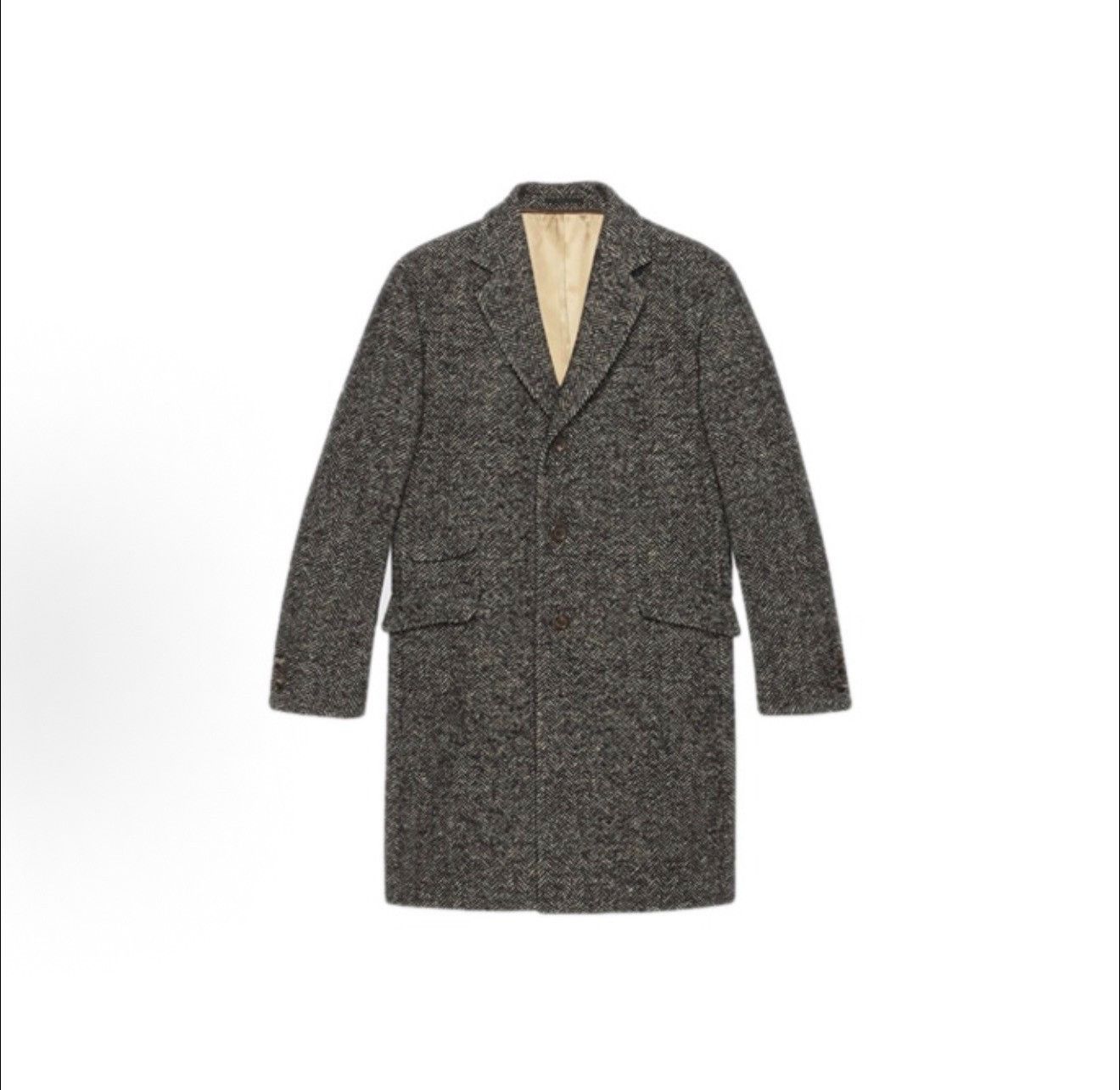 Gucci Gucci Herringbone Wool Overcoat Size 48R Size US M / EU 48-50 / 2 - 2 Thumbnail