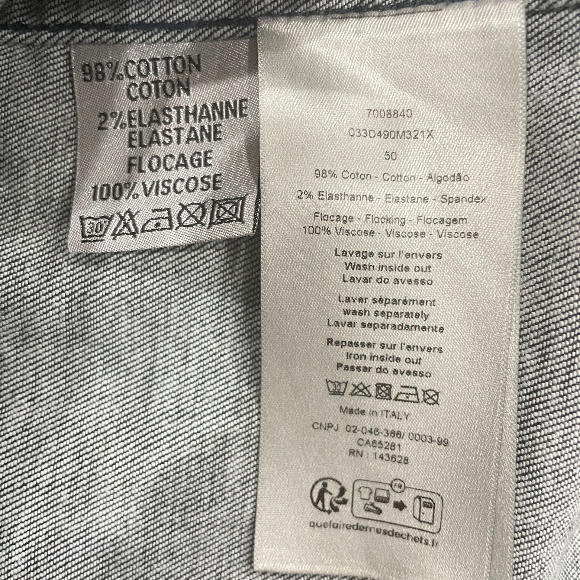 Dior Dior Flocked Oblique Denim Jacket 50 Size US M / EU 48-50 / 2 - 5 Thumbnail