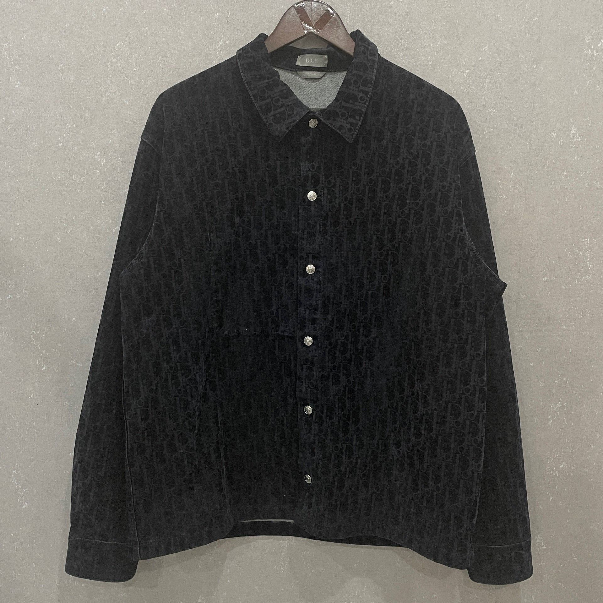 Dior Dior Flocked Oblique Denim Jacket 50 Size US M / EU 48-50 / 2 - 2 Thumbnail