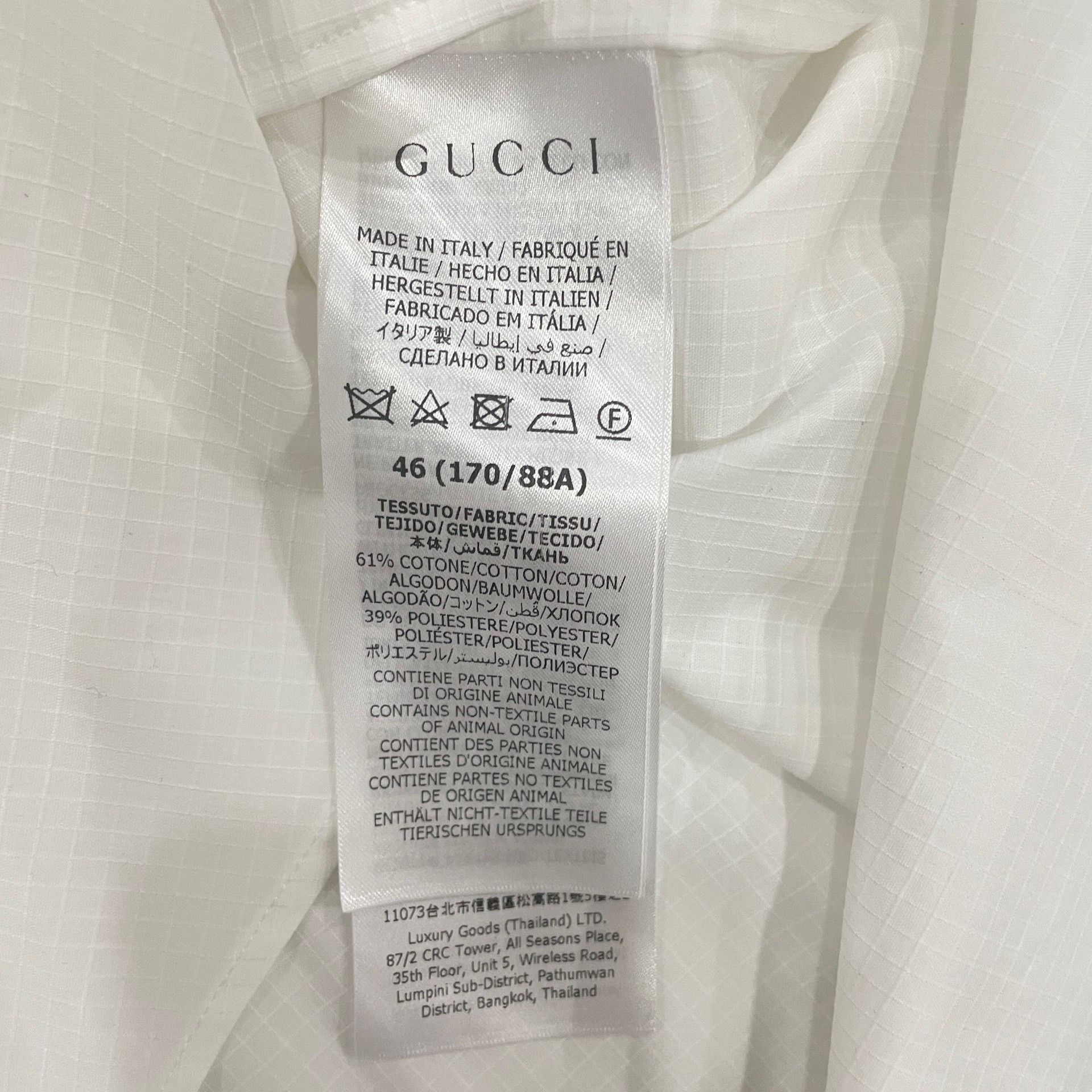 Gucci Gucci Cotton Blend Short Sleeve Button Up Shirt 46 Size US S / EU 44-46 / 1 - 7 Thumbnail