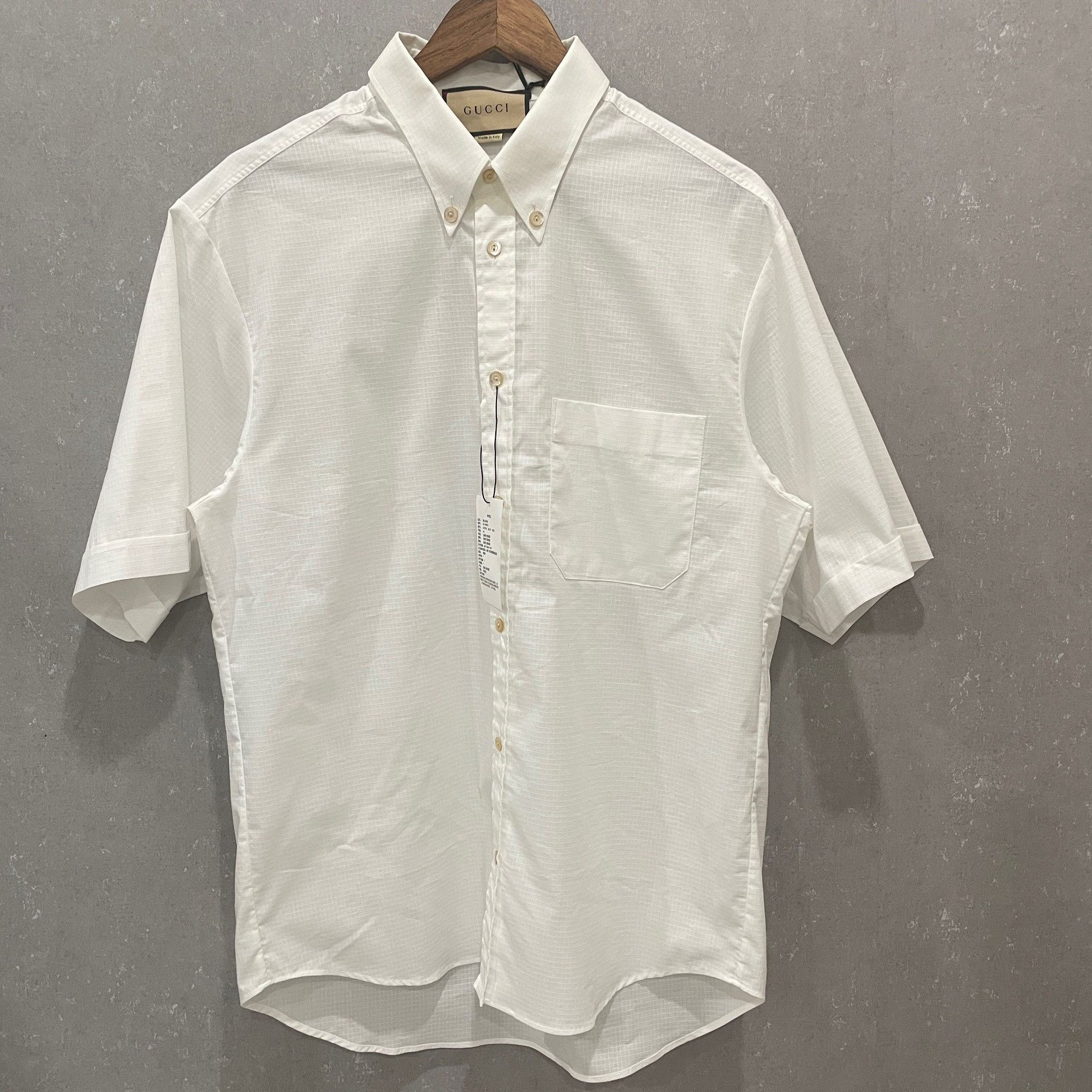 Gucci Gucci Cotton Blend Short Sleeve Button Up Shirt 46 Size US S / EU 44-46 / 1 - 3 Thumbnail