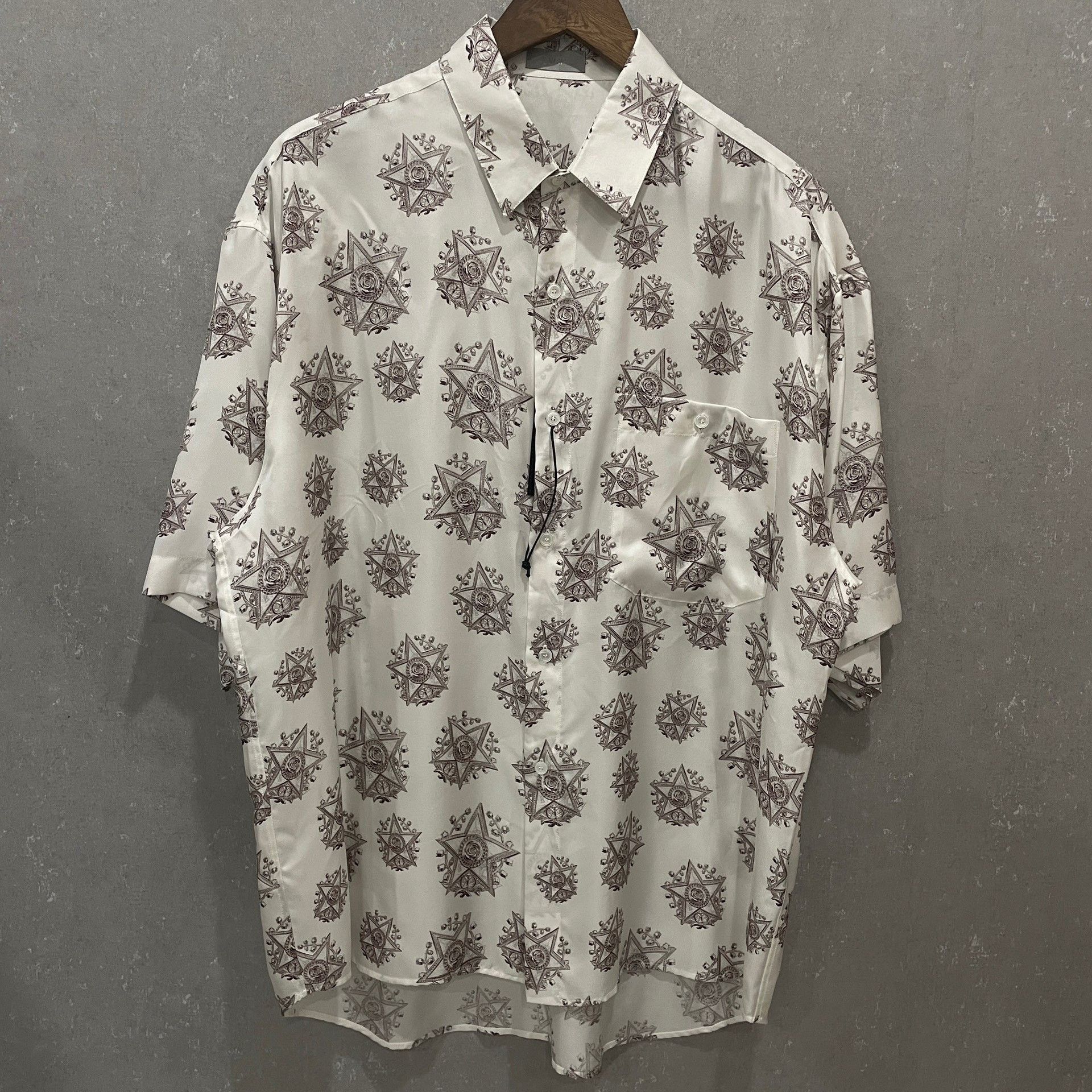 Dior Dior Patterned Silk Short Sleeve Shirt 40 Size US M / EU 48-50 / 2 - 3 Thumbnail