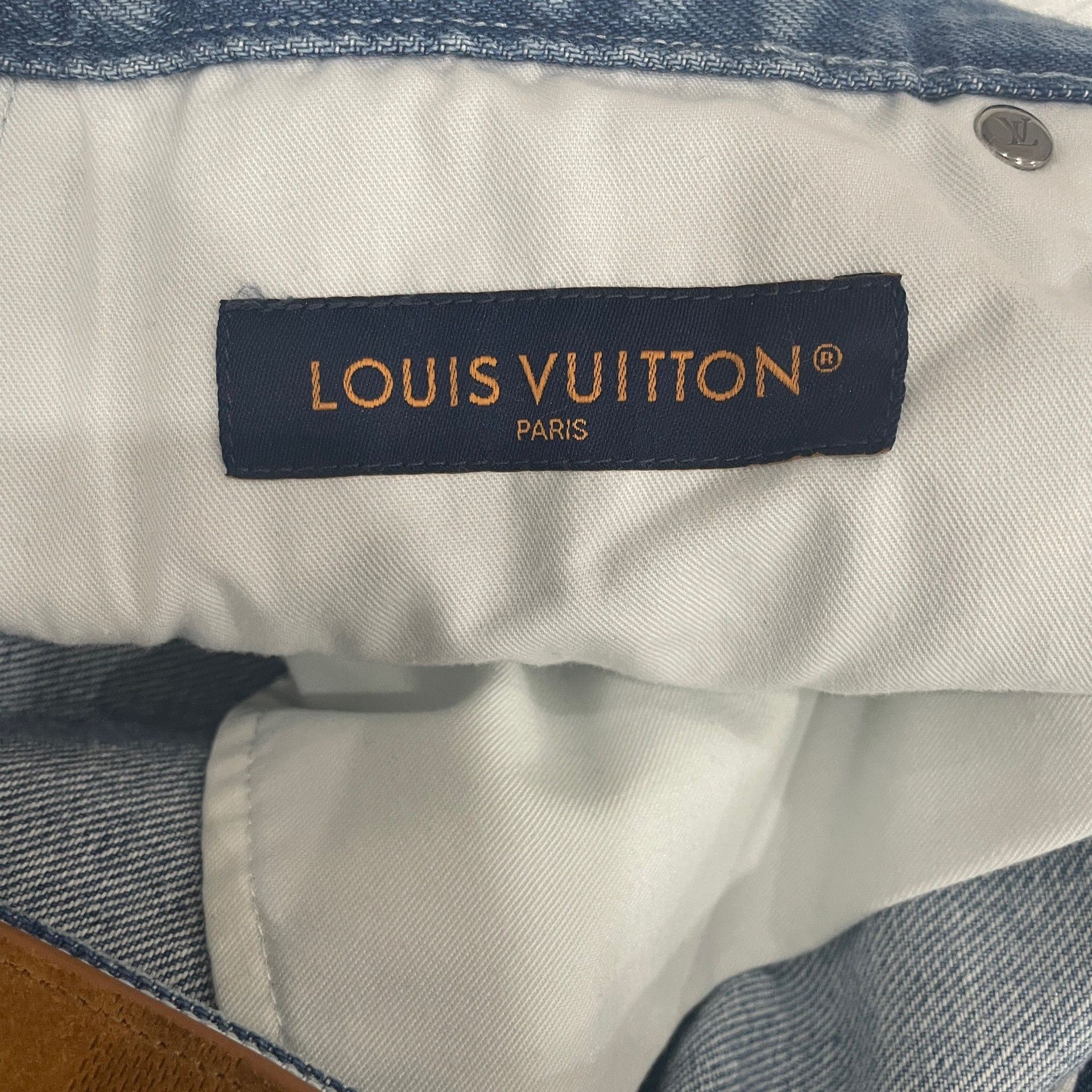 Louis Vuitton Louis Vuitton Monogram Distressed Denim Jeans 31 Size US 31 - 5 Thumbnail