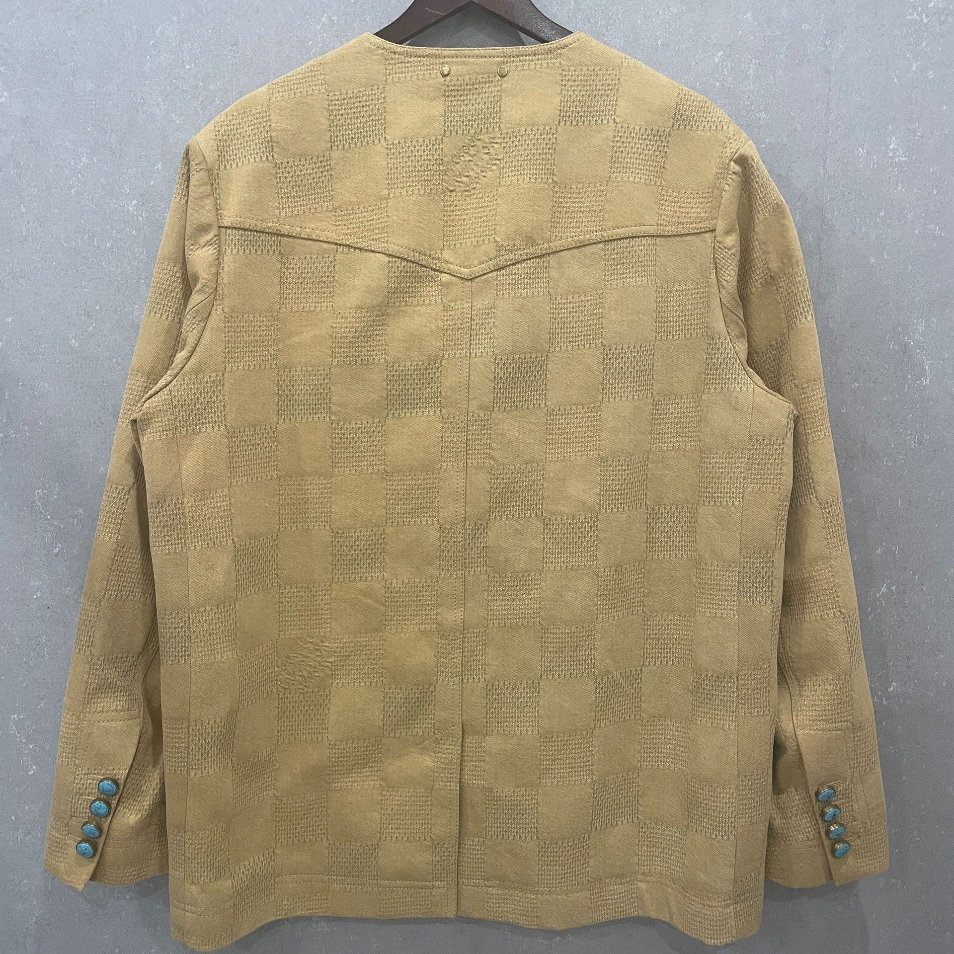 Louis Vuitton Louis Vuitton Damier Turquoise Button Jacket 52 Size US L / EU 52-54 / 3 - 4 Thumbnail