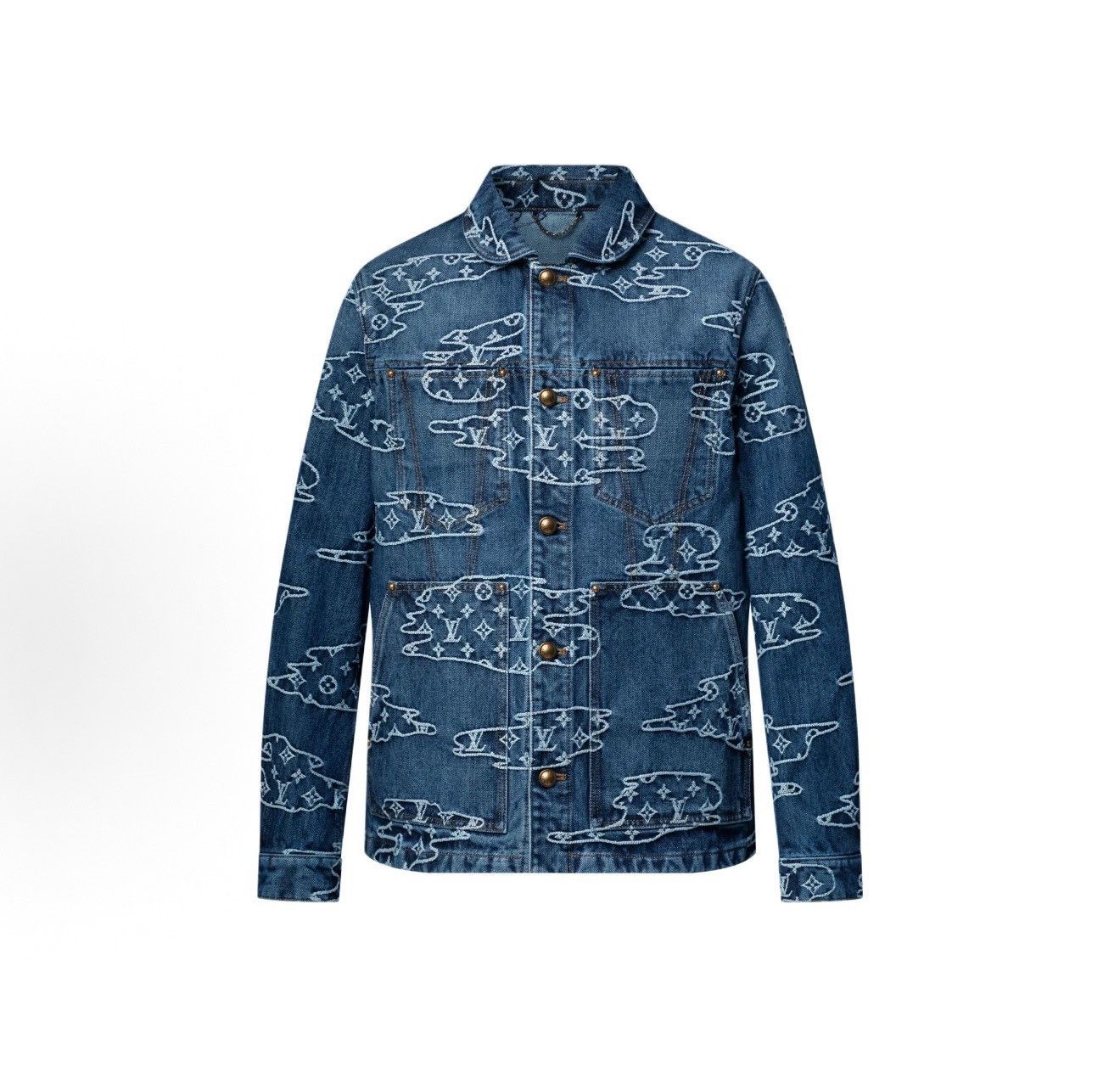 Louis Vuitton Louis Vuitton Clouds Monogram Denim Jacket 52 Size US L / EU 52-54 / 3 - 2 Thumbnail
