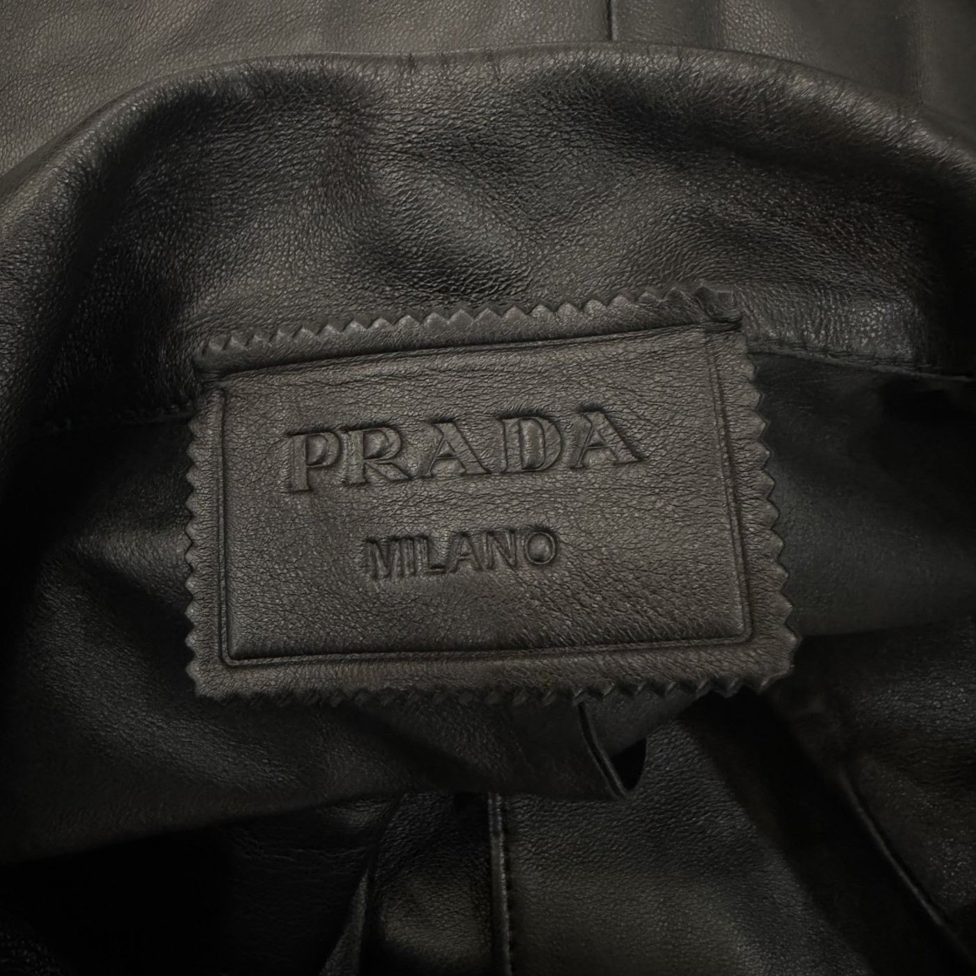 Prada Prada Lambskin Leather Short Sleeve Shirt 54 Size US L / EU 52-54 / 3 - 4 Thumbnail