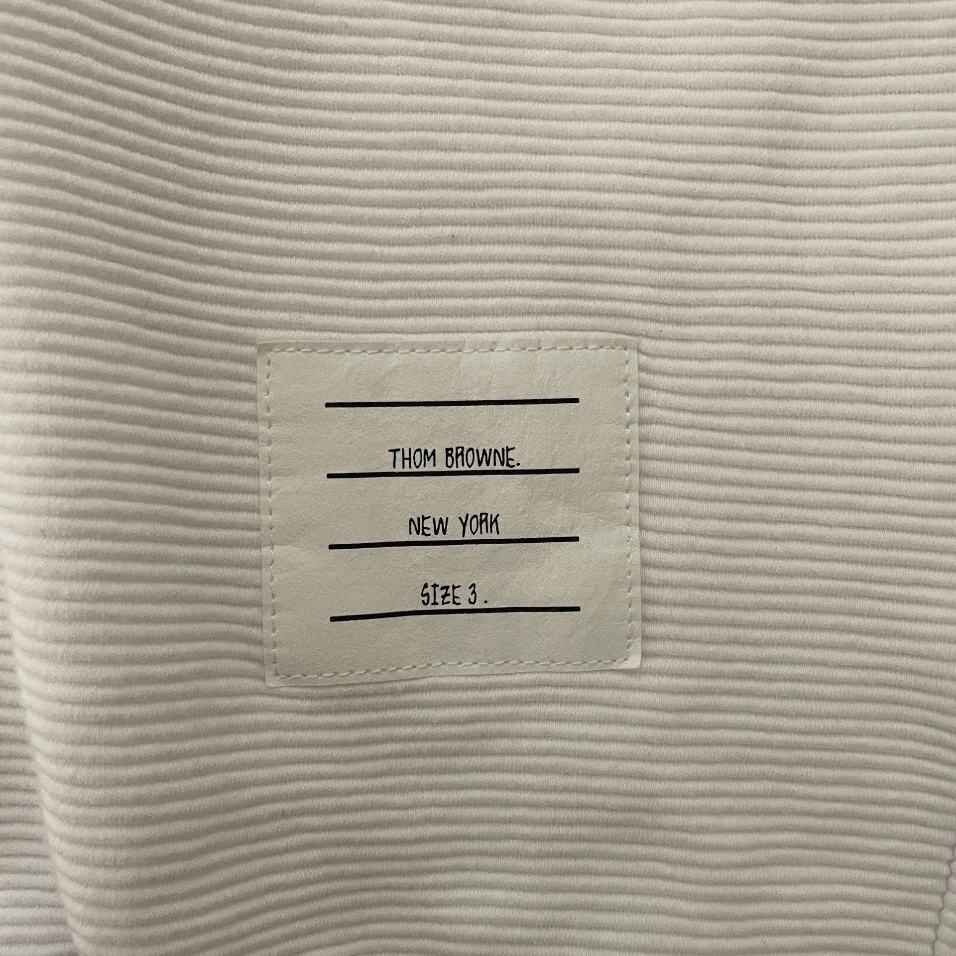 Thom Browne Thom Browne 4-Bar Waffle Knit T-Shirt Size 3 Size US L / EU 52-54 / 3 - 5 Thumbnail