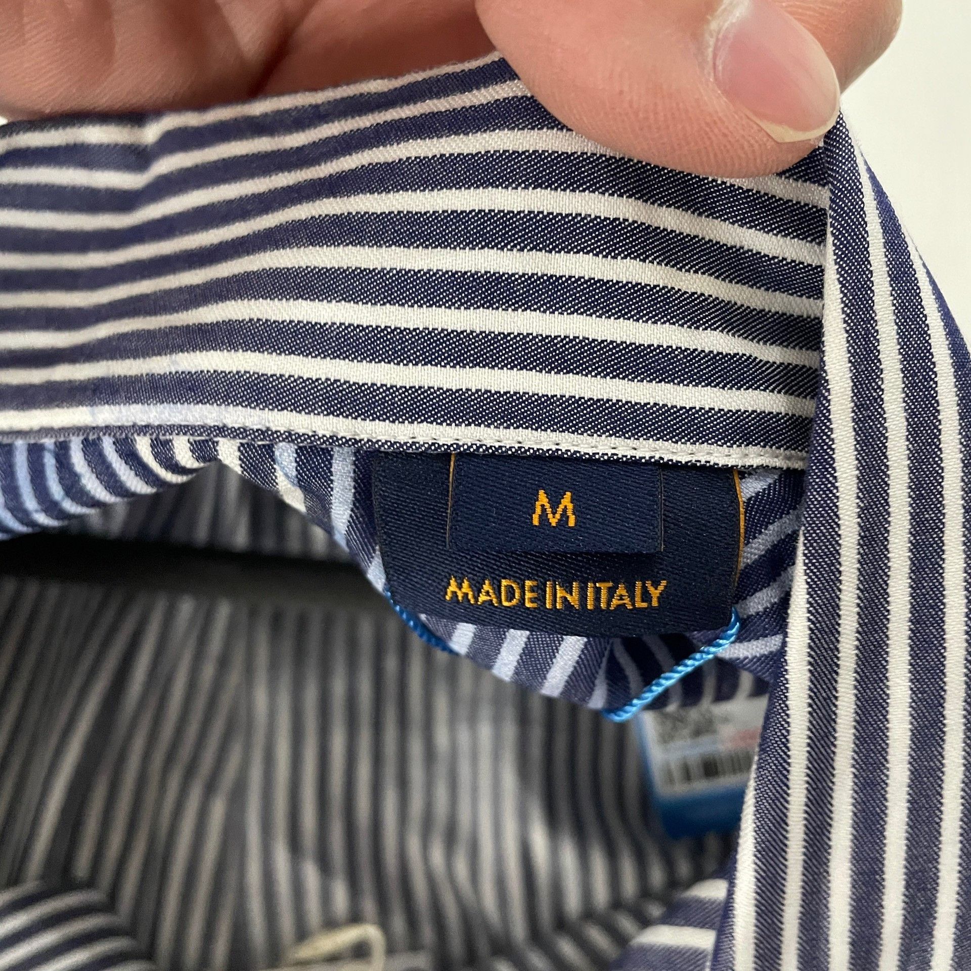 Louis Vuitton Louis Vuitton Monogram Ink Print Striped Shirt M Size US M / EU 48-50 / 2 - 7 Thumbnail