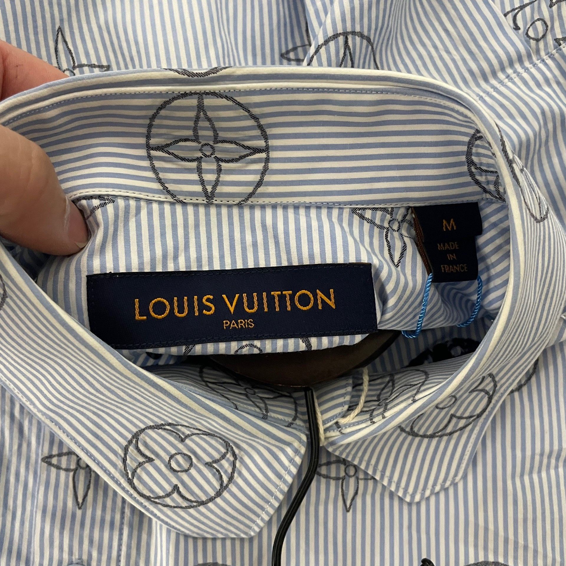 Louis Vuitton Louis Vuitton Monogram Striped Shirt M Size US M / EU 48-50 / 2 - 4 Thumbnail