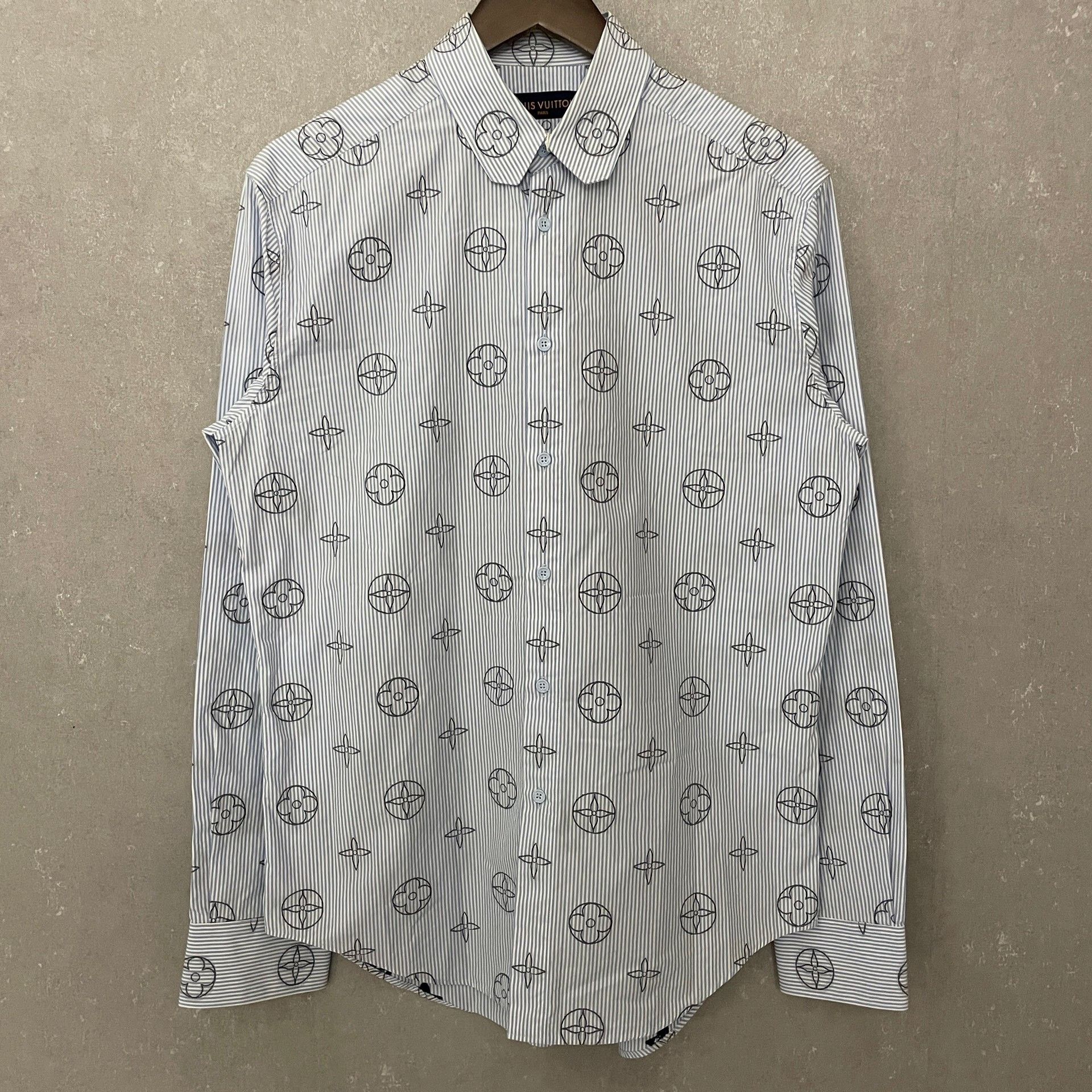 Louis Vuitton Louis Vuitton Monogram Striped Shirt M Size US M / EU 48-50 / 2 - 2 Thumbnail