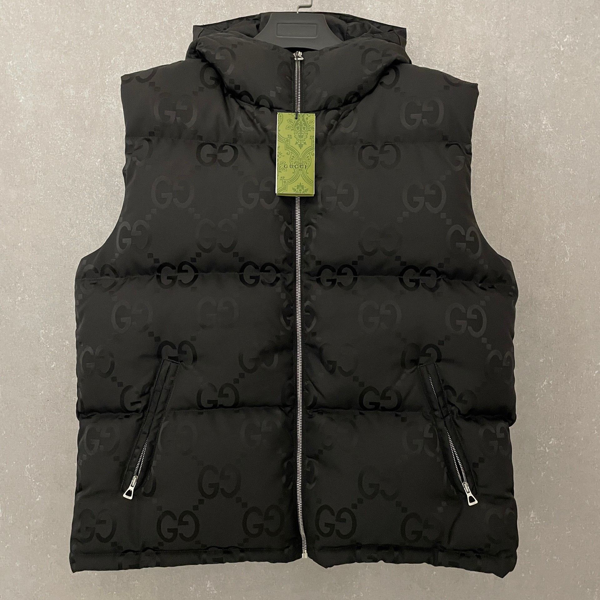 Gucci Gucci GG Jacquard Hooded Down Vest Size 50 Size US M / EU 48-50 / 2 - 2 Thumbnail