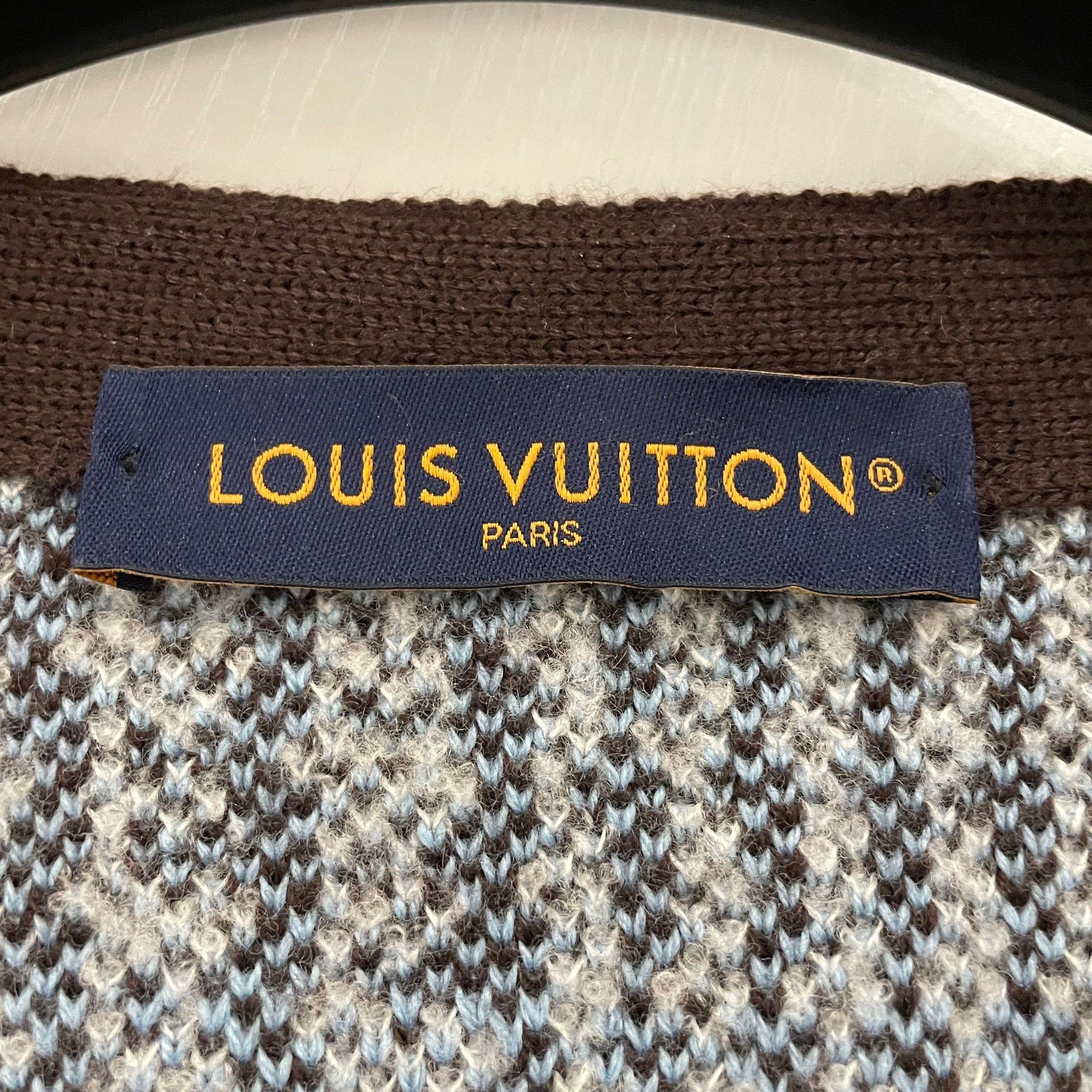 Louis Vuitton Louis Vuitton Checkered Logo Cardigan US L Size US L / EU 52-54 / 3 - 4 Thumbnail