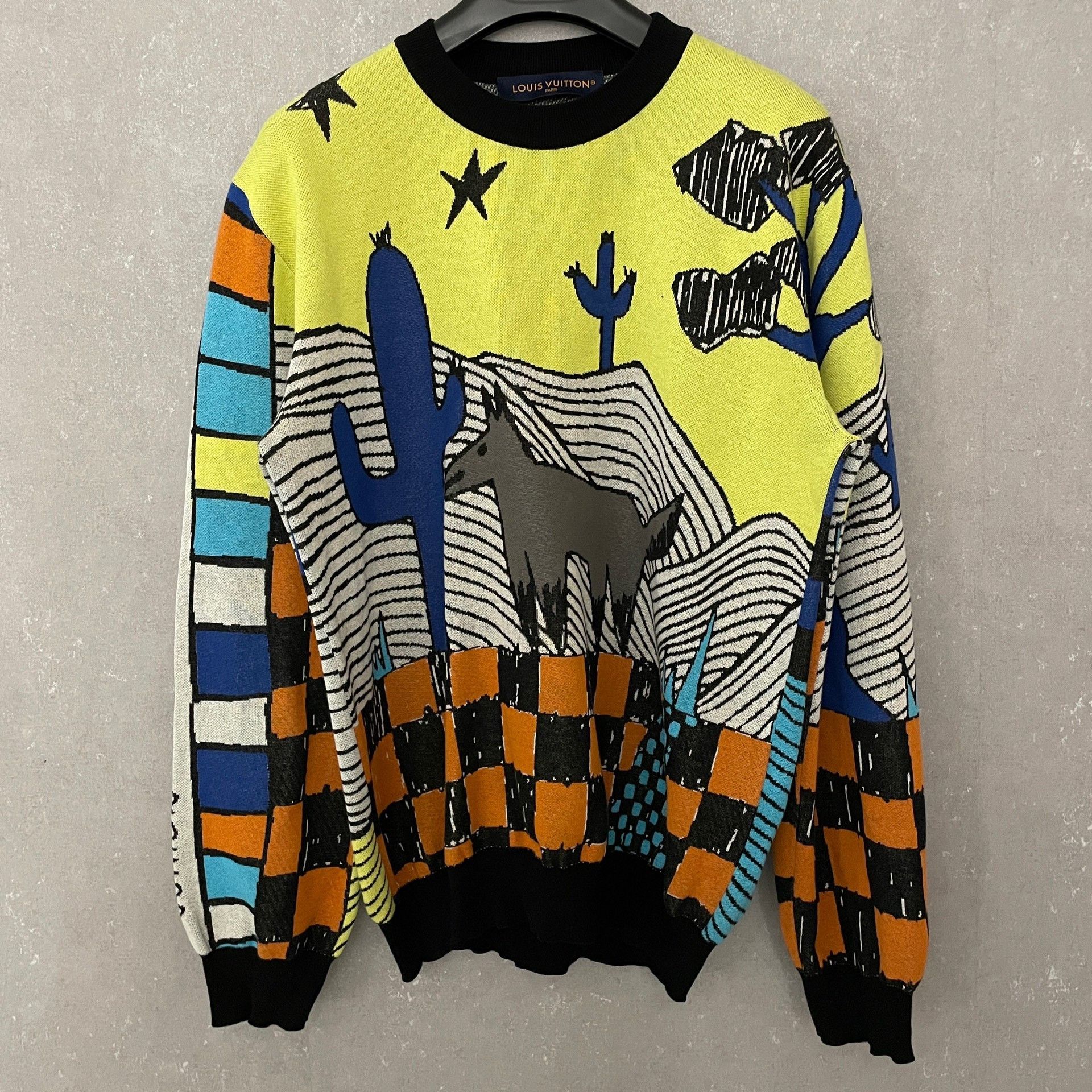 Louis Vuitton Louis Vuitton Cartoon Desert Intarsia Sweater XS Size US XS / EU 42 / 0 - 2 Thumbnail