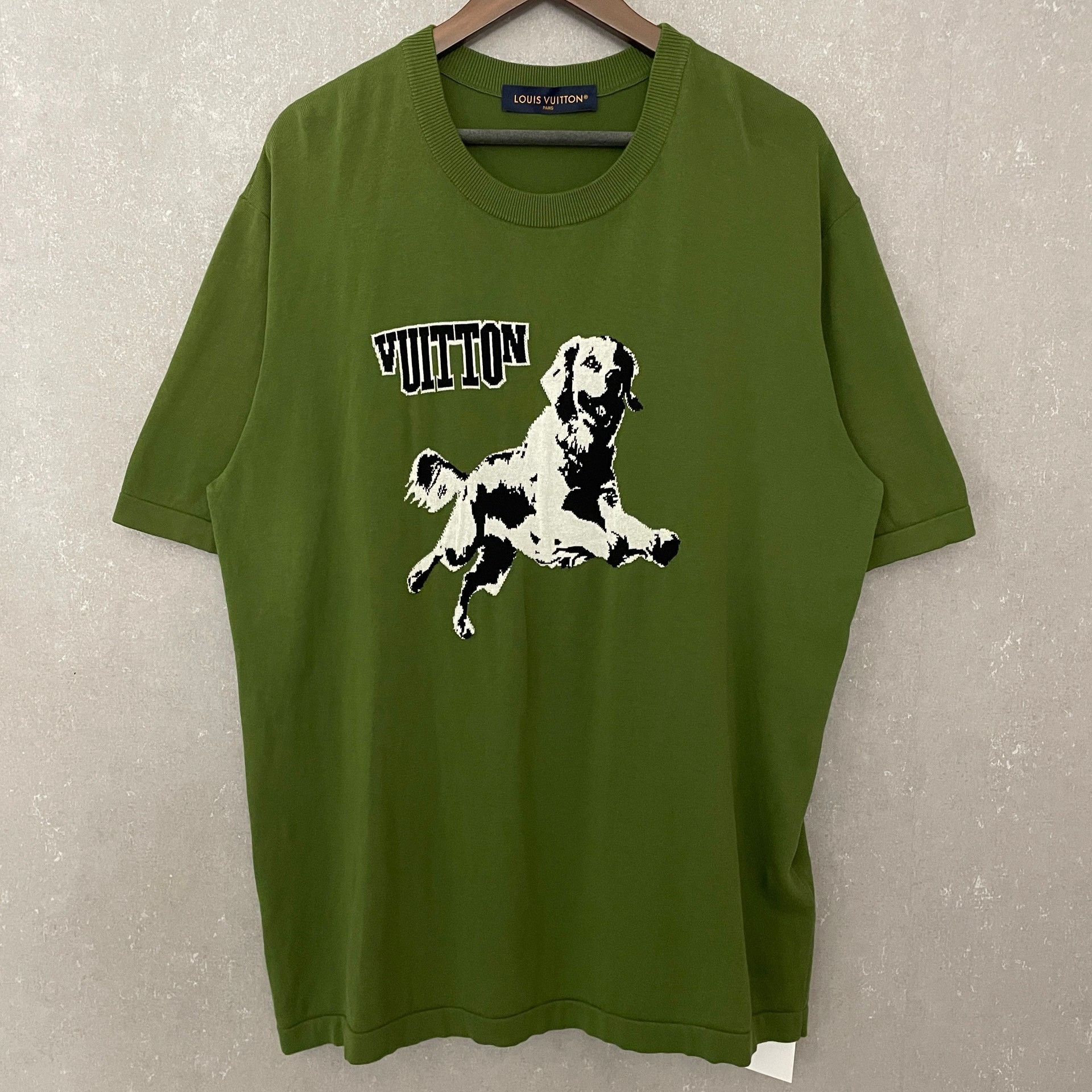 Louis Vuitton Louis Vuitton Dog Graphic Green T-Shirt Size 5L Size US XL / EU 56 / 4 - 2 Thumbnail