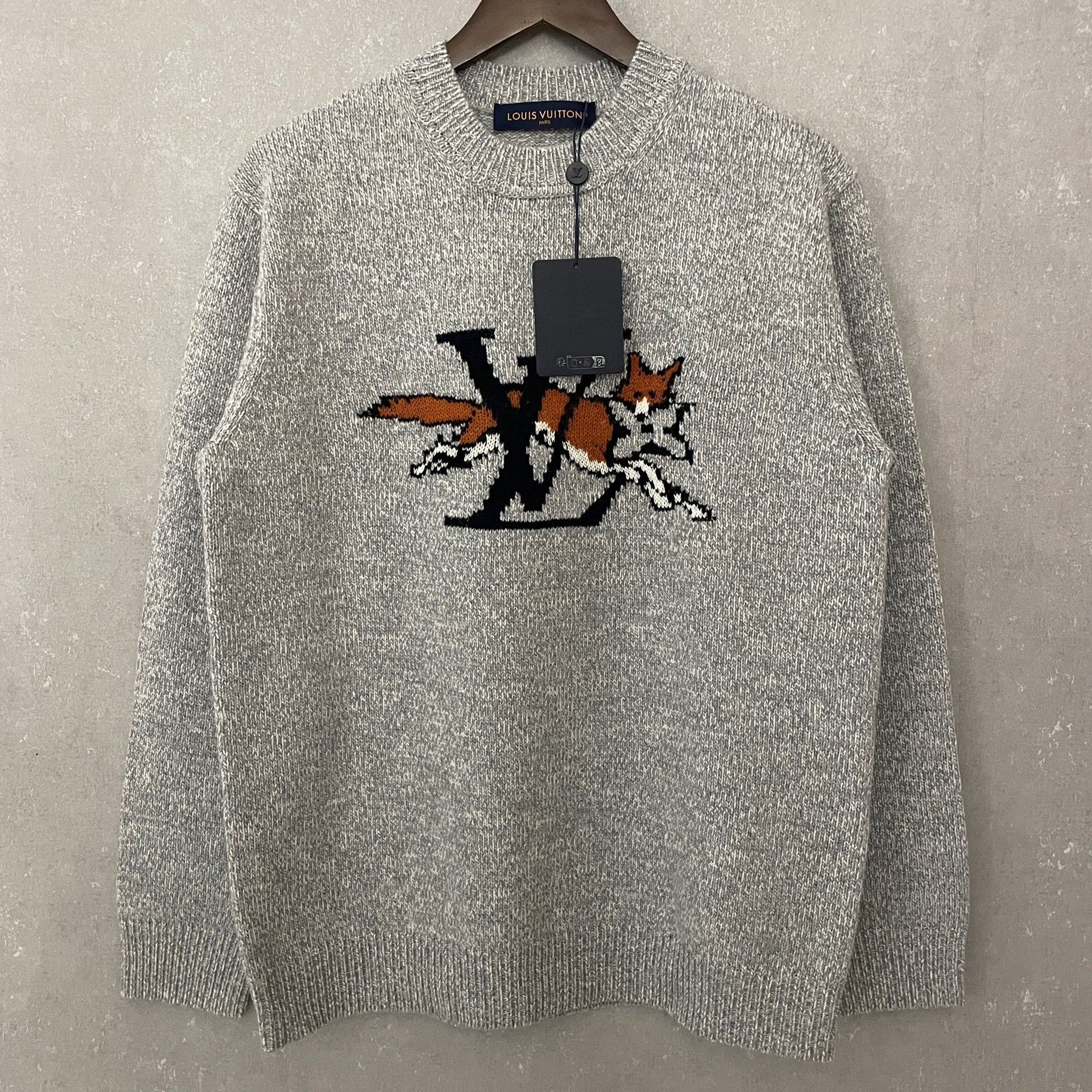Louis Vuitton Louis Vuitton x Nigo Fox Logo Knit Sweater Size M Size US M / EU 48-50 / 2 - 2 Thumbnail