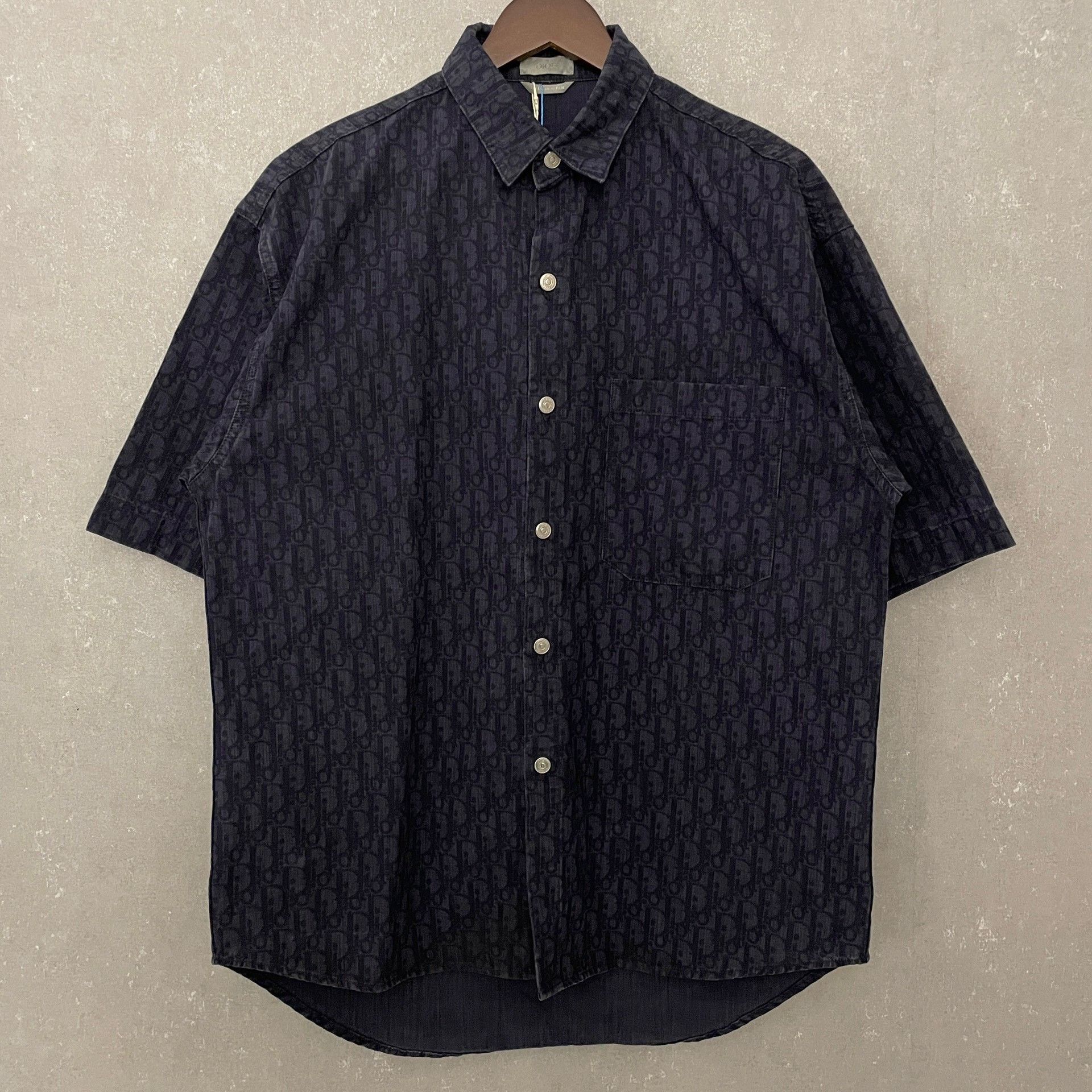 Dior Dior Oblique Short Sleeve Shirt Size 39 Size US M / EU 48-50 / 2 - 2 Thumbnail