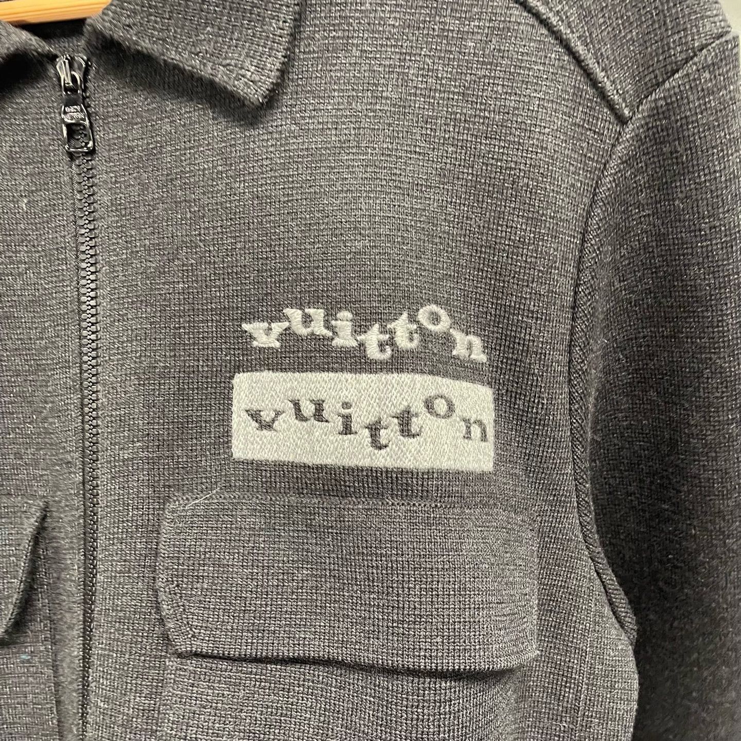 Louis Vuitton Louis Vuitton Logo Embroidered Wool Jacket Size L Size US L / EU 52-54 / 3 - 5 Thumbnail