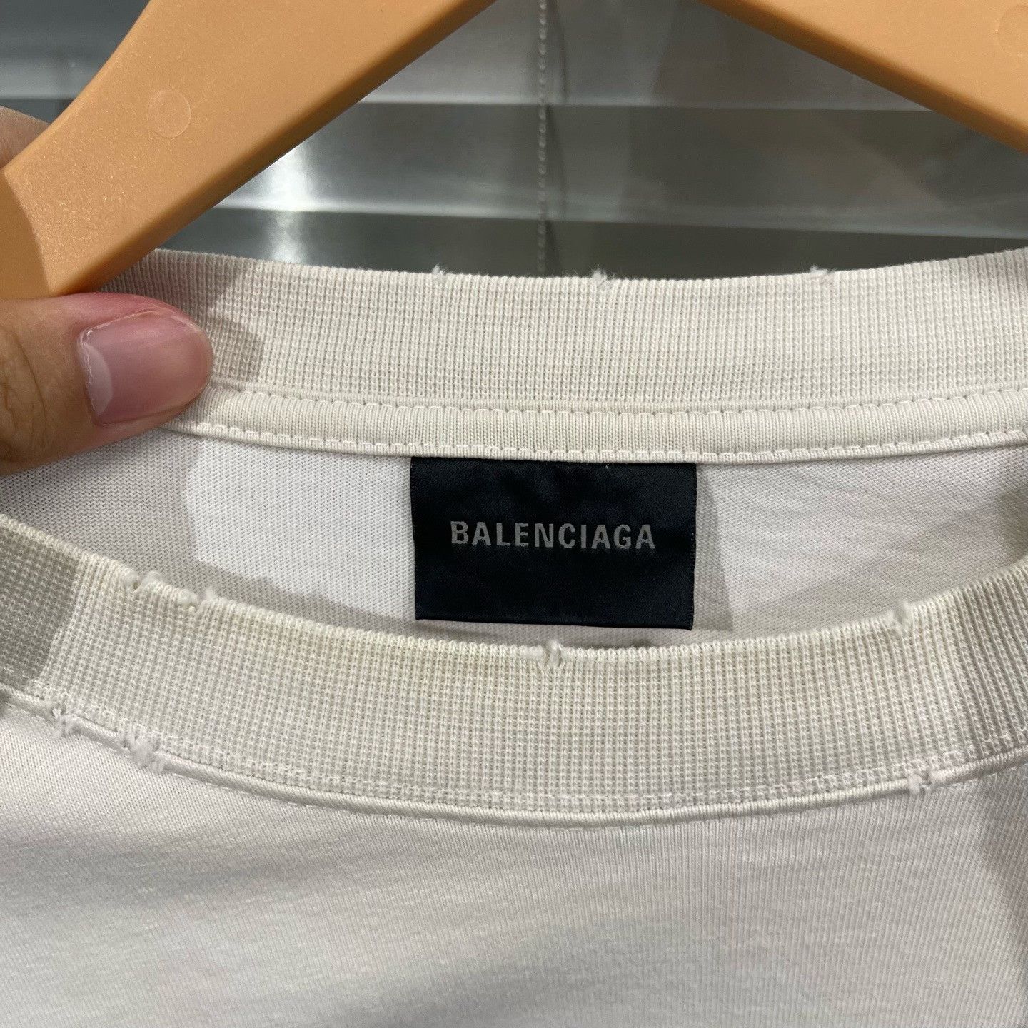 Balenciaga Balenciaga Mirrored Logo T-Shirt M Size US M / EU 48-50 / 2 - 4 Thumbnail