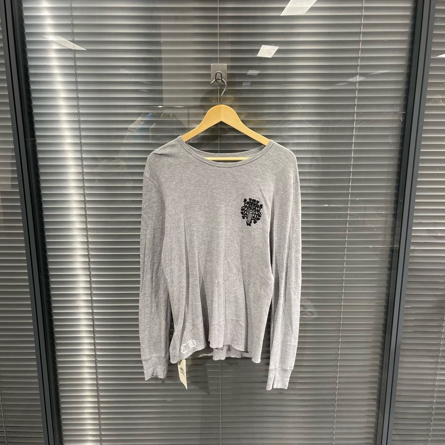 Chrome Hearts Chrome Hearts Dagger Waffle Knit Long Sleeve L Size US L / EU 52-54 / 3 - 3 Thumbnail