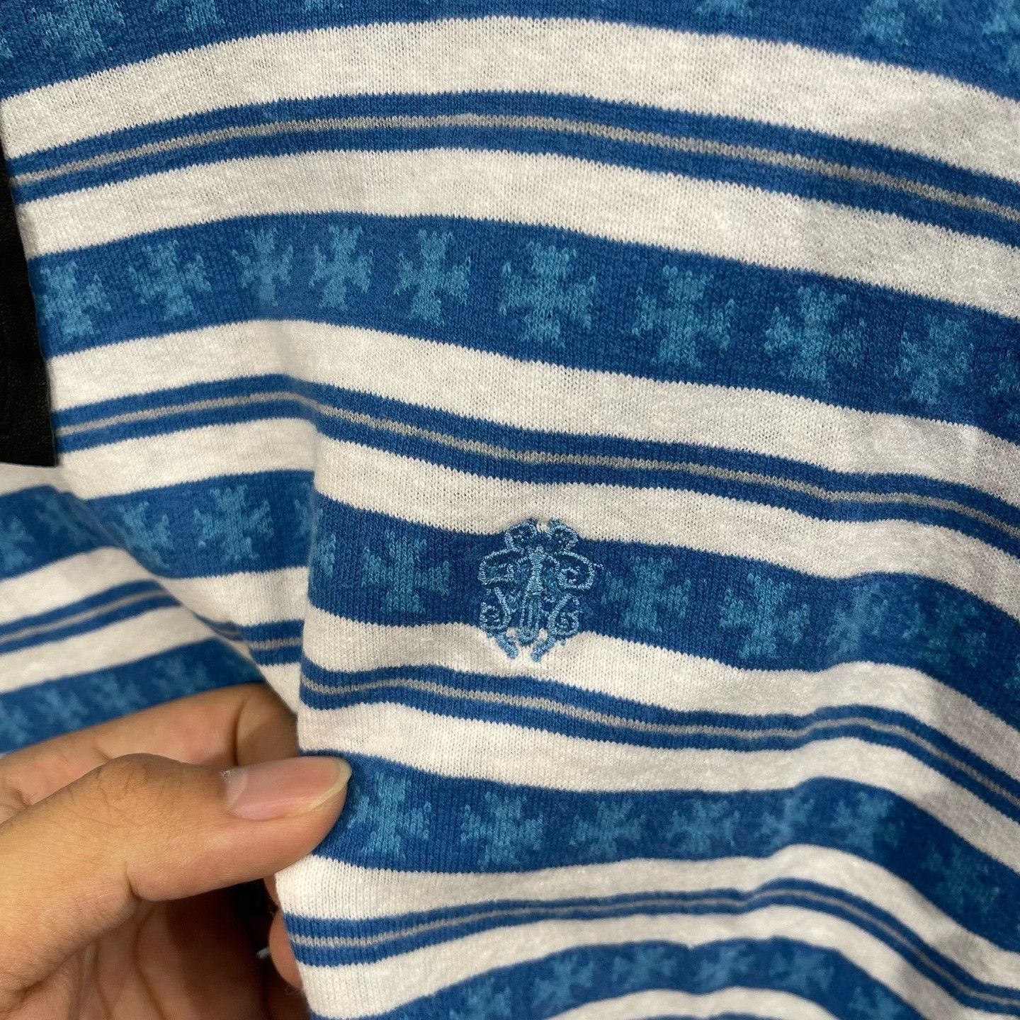 Chrome Hearts Chrome Hearts Blue Striped Dagger T-Shirt S Size US S / EU 44-46 / 1 - 5 Thumbnail