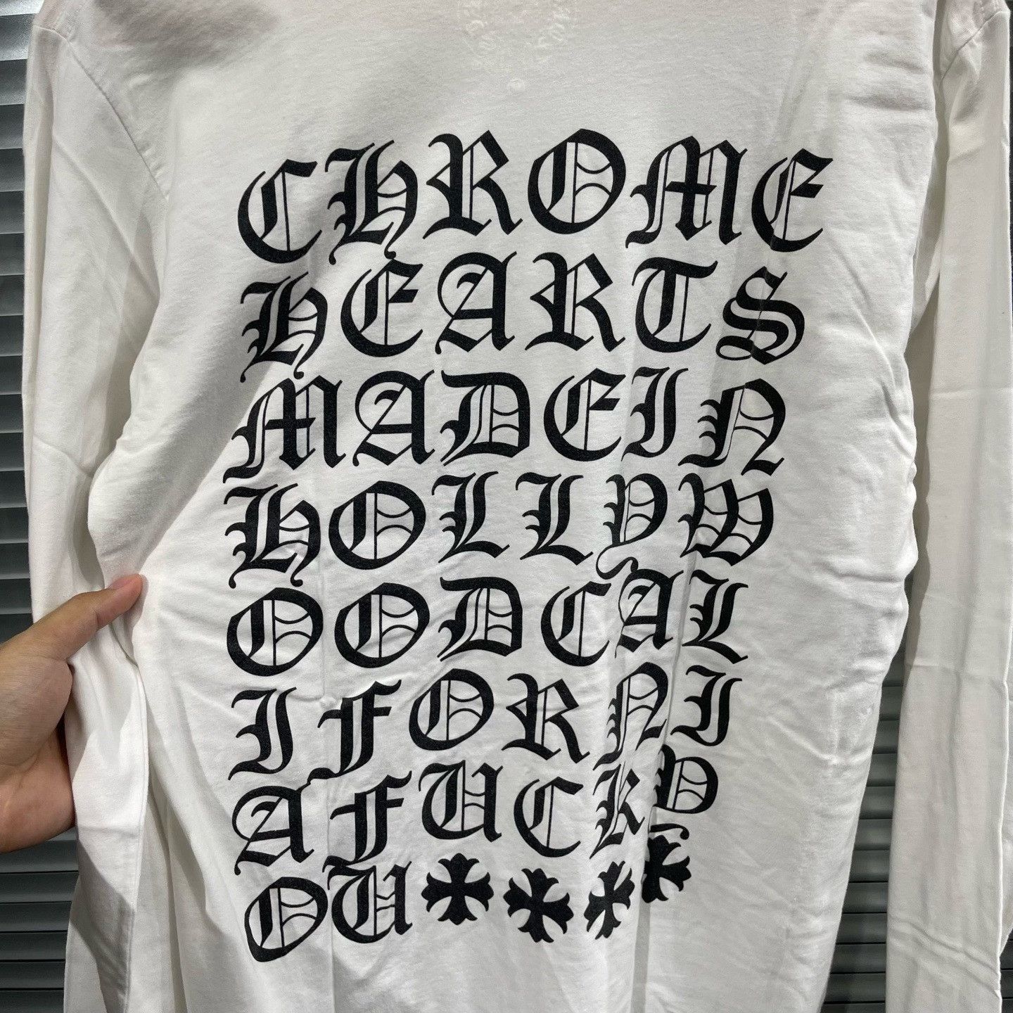 Chrome Hearts Chrome Hearts Script Logo Long Sleeve White M Size US M / EU 48-50 / 2 - 7 Thumbnail