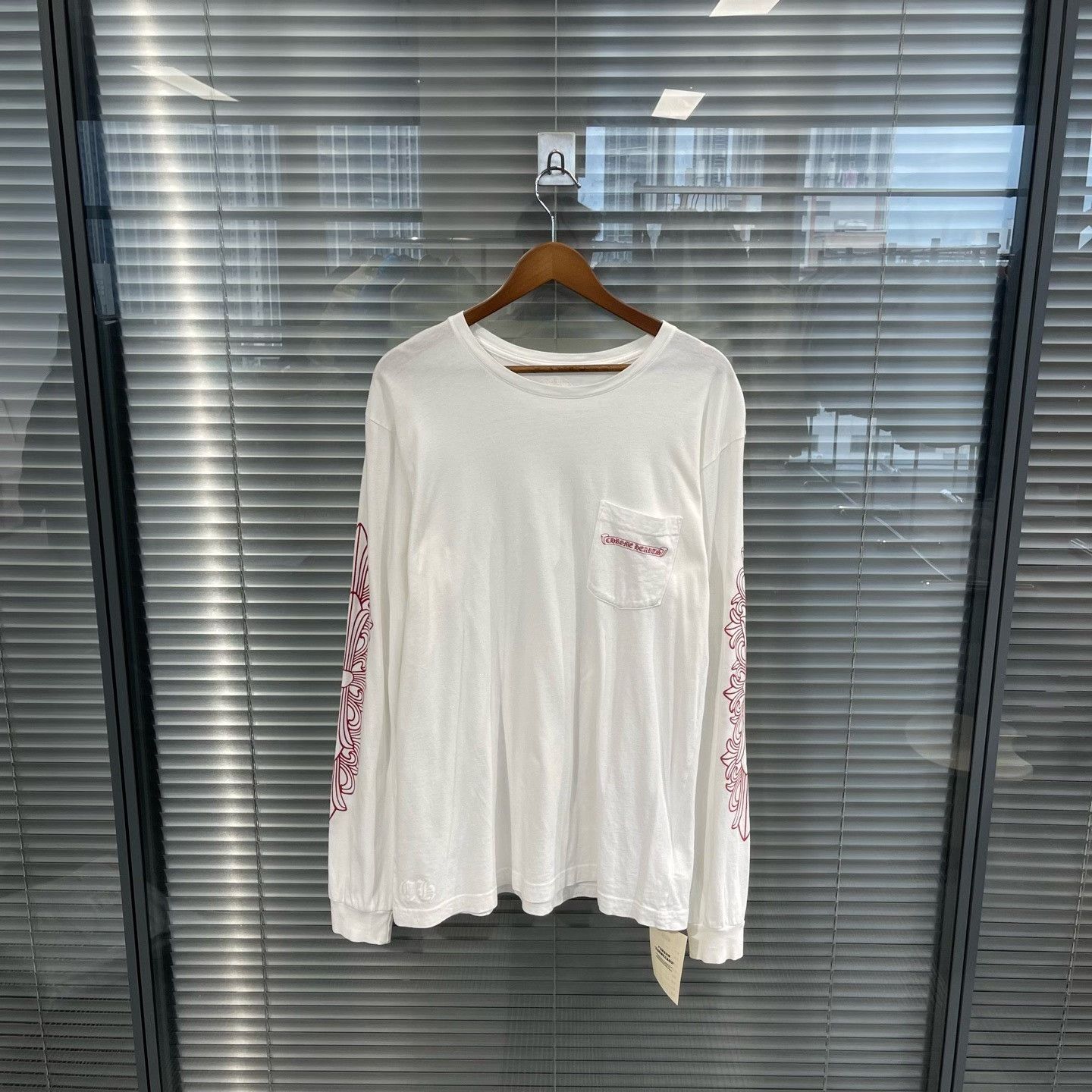 Chrome Hearts Chrome Hearts Red Cross Flower Long Sleeve T-Shirt XL Size US XL / EU 56 / 4 - 2 Thumbnail