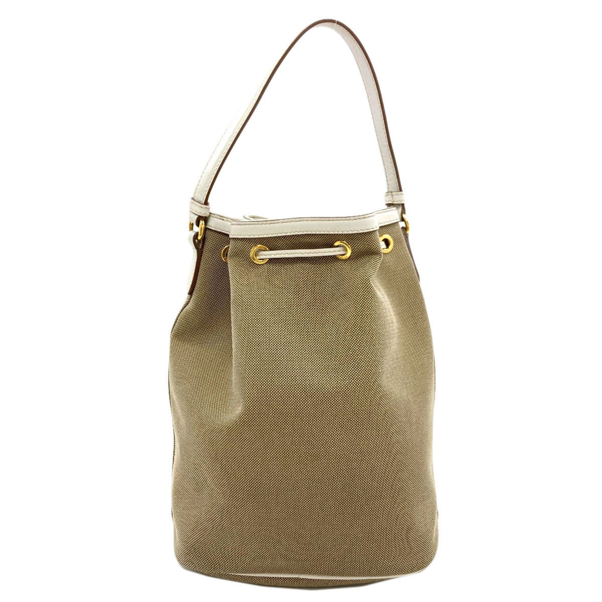 Prada Prada Fiocco Drawstring 2-Way Handbag, Canvas, Women's PRADA Size ONE SIZE - 2 Thumbnail
