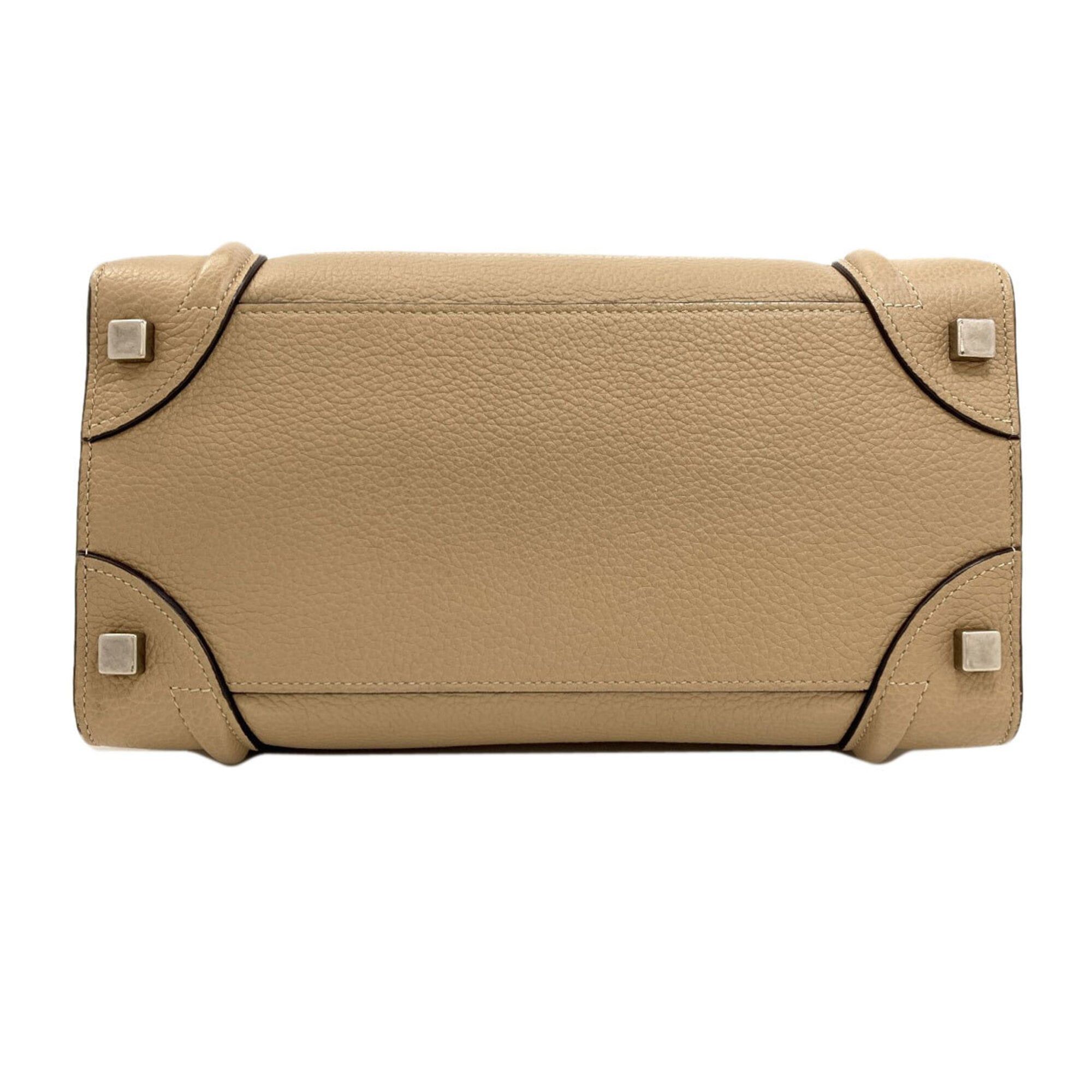 Celine Celine Luggage Micro Handbag, Calfskin, Women's Size ONE SIZE - 4 Thumbnail