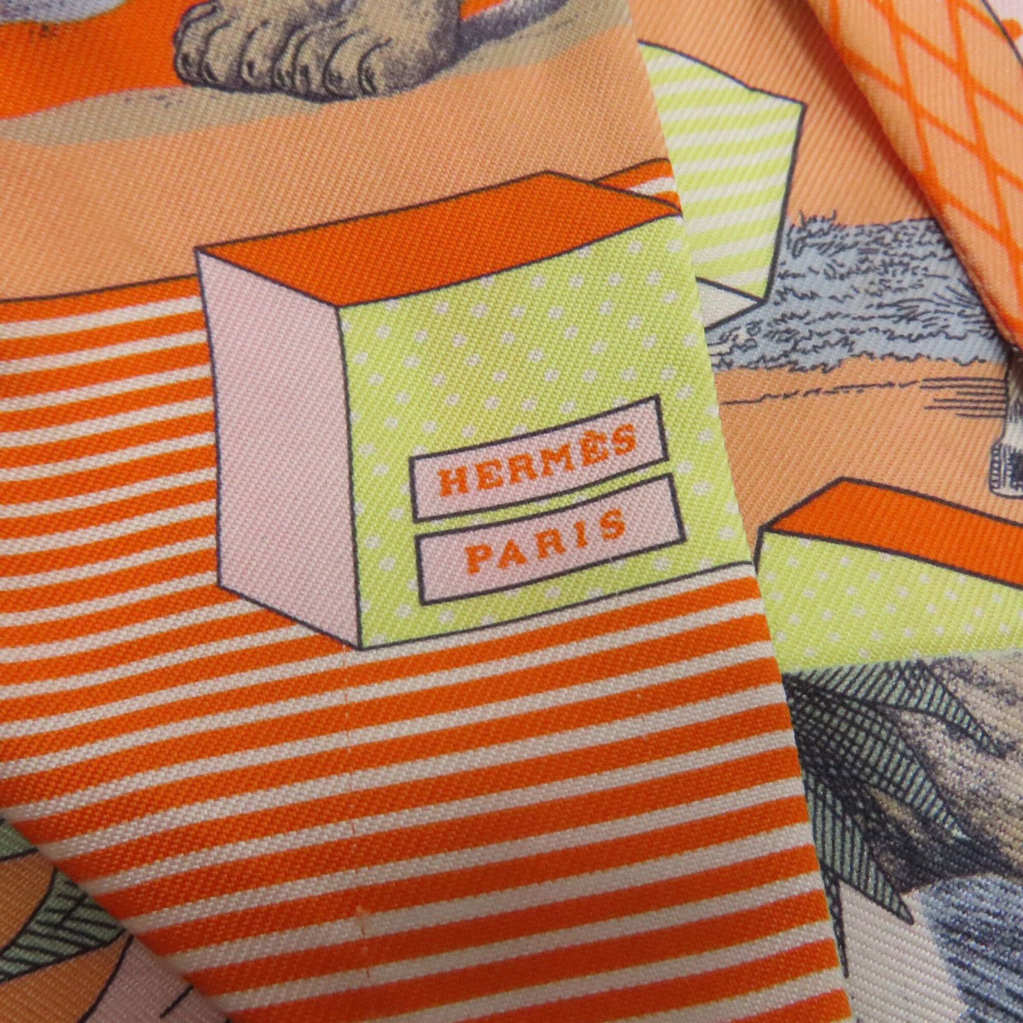 Hermes Hermes Twilly Scarf Muffler Silk Women's HERMES Size ONE SIZE - 4 Thumbnail