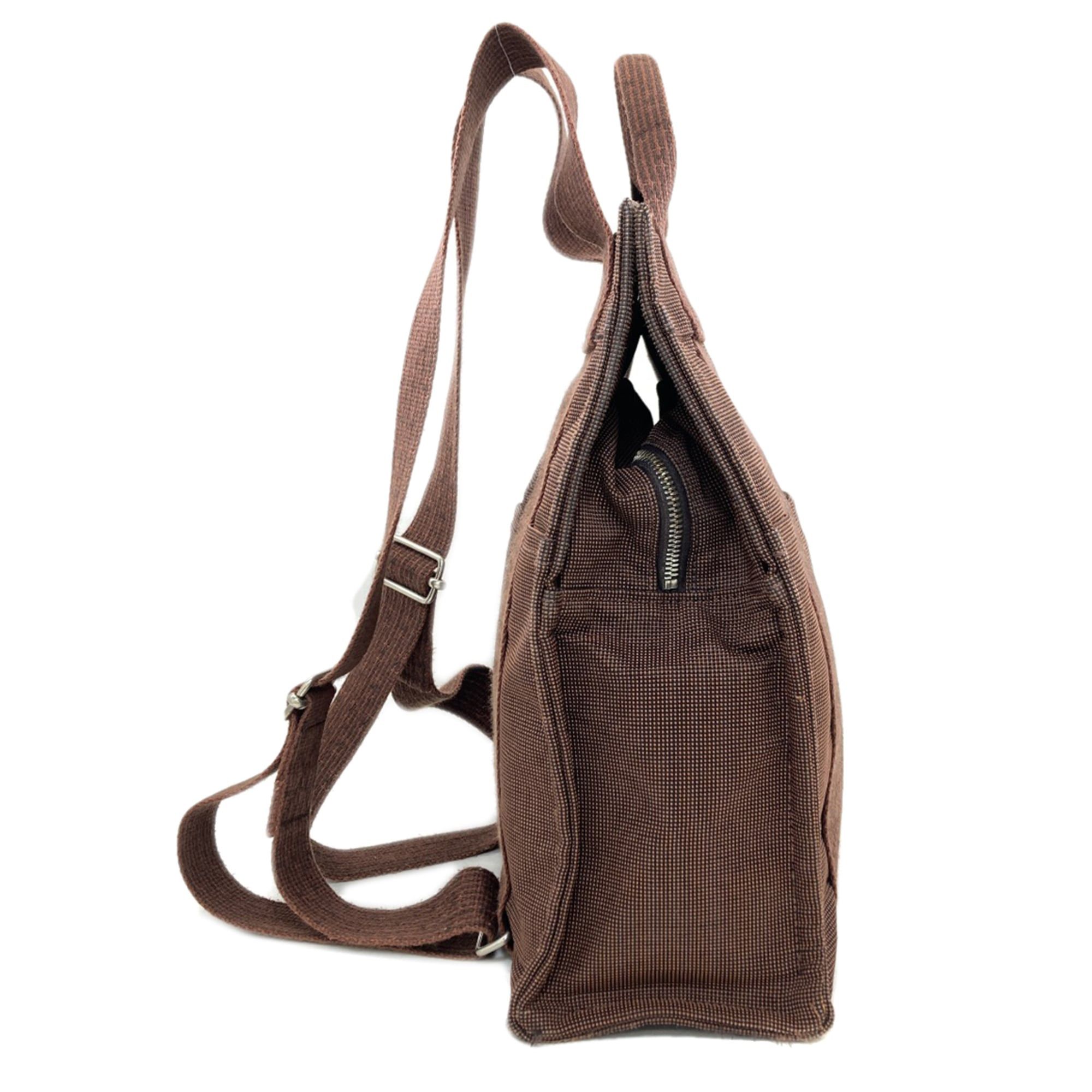Hermes Hermes Herline Ad MM Backpack/Daypack, Canvas, Women's Size ONE SIZE - 3 Thumbnail