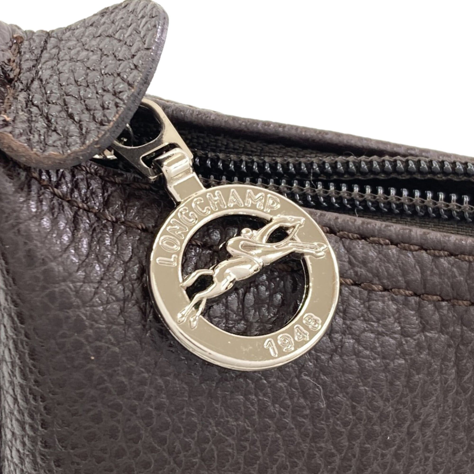 Longchamp Longchamp Logo Shoulder Bag Leather Women's Size ONE SIZE - 13 Thumbnail