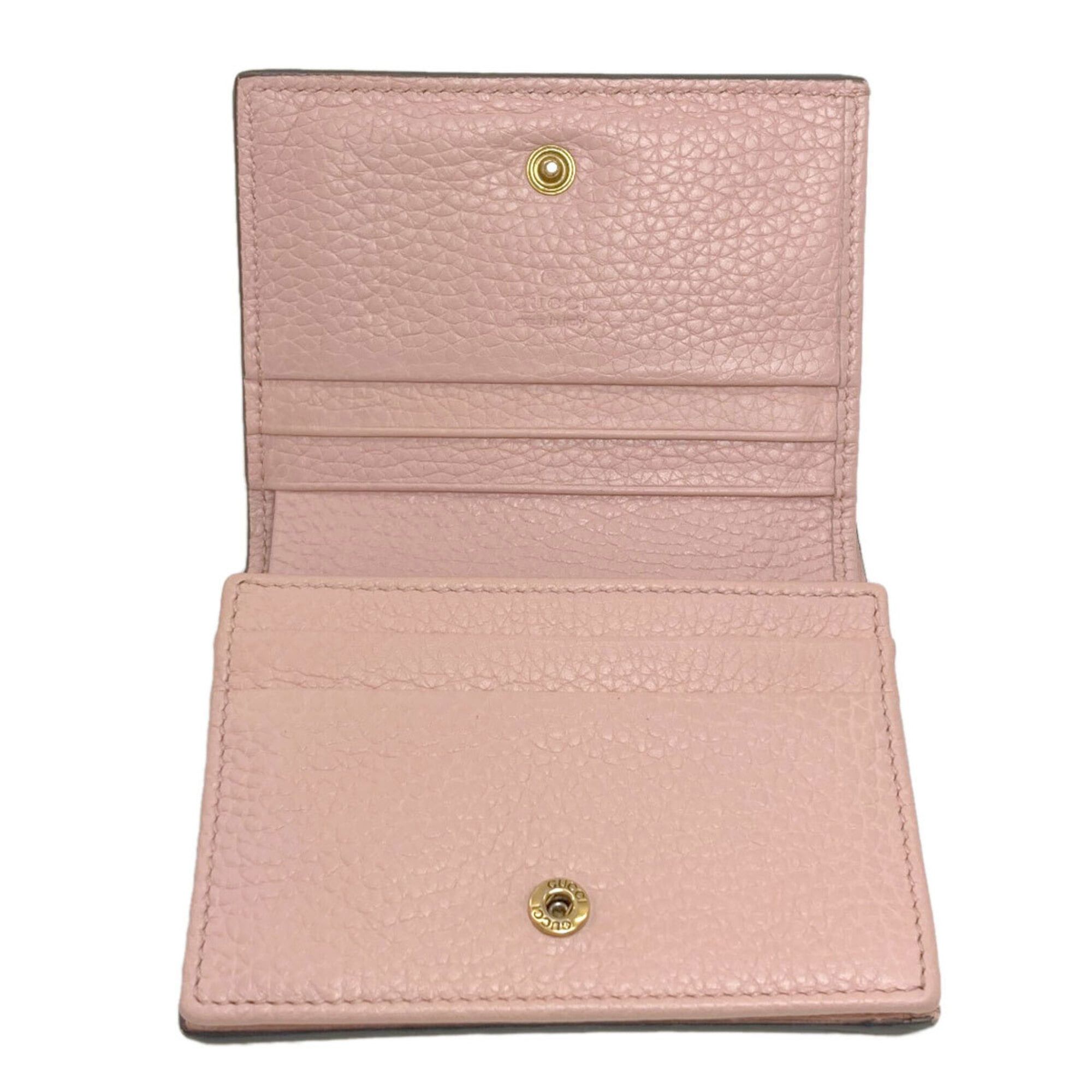 Gucci Gucci 460185 Animalier Bee Bi-fold Wallet Leather Women's GUCCI Size ONE SIZE - 4 Thumbnail