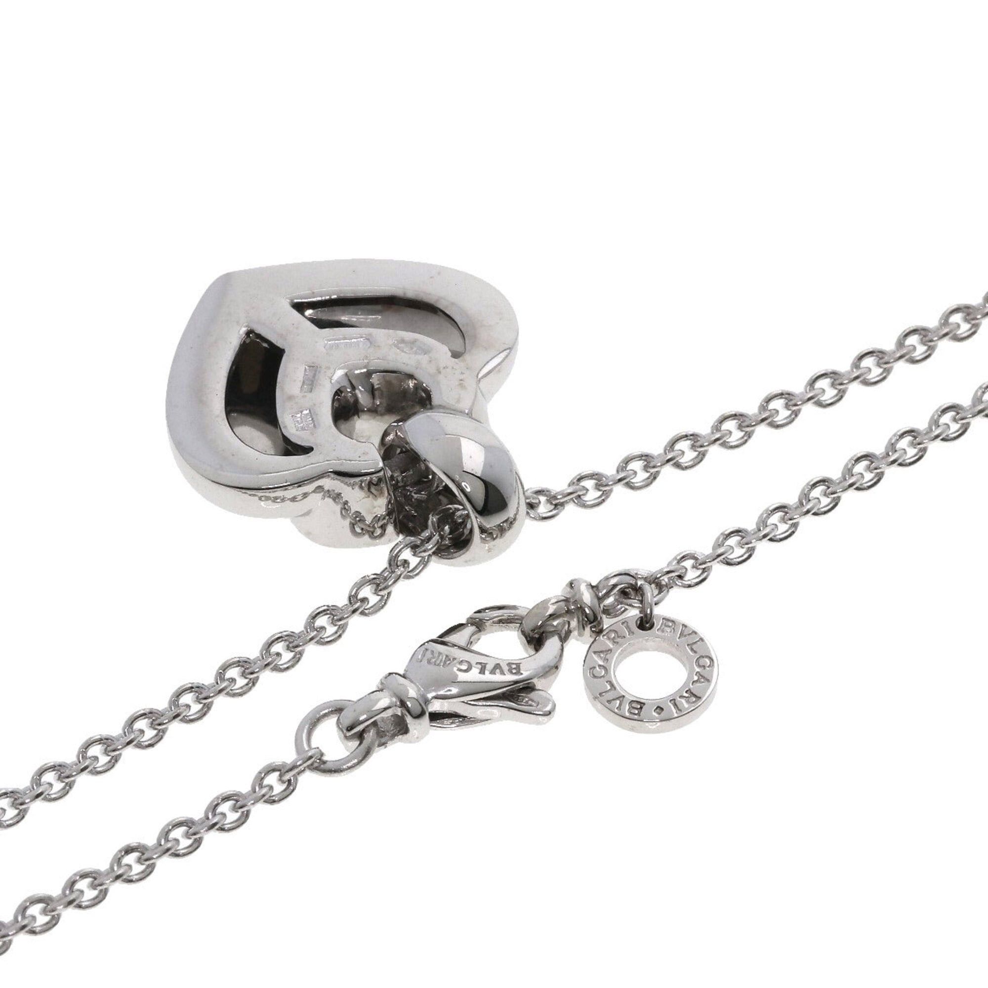 Bvlgari Bulgari Doppio Cuore Diamond Necklace, 18K White Gold, Women's, BVLGARI Size ONE SIZE - 2 Thumbnail