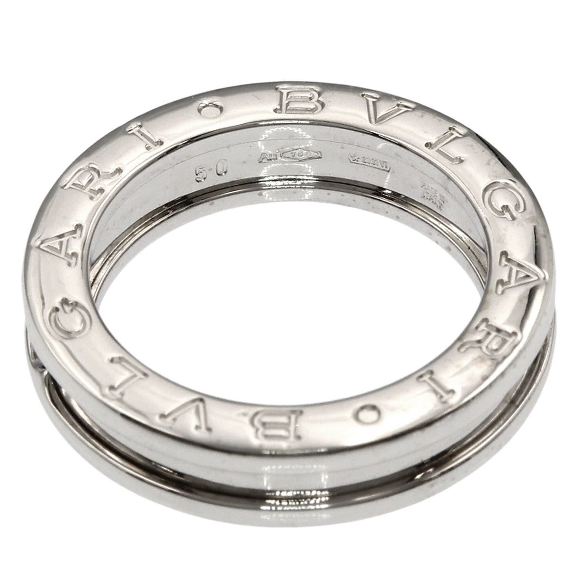 Bvlgari BVLGARI B-zero1 1-band #50 Ring, 18K White Gold, Women's. Size ONE SIZE - 4 Thumbnail