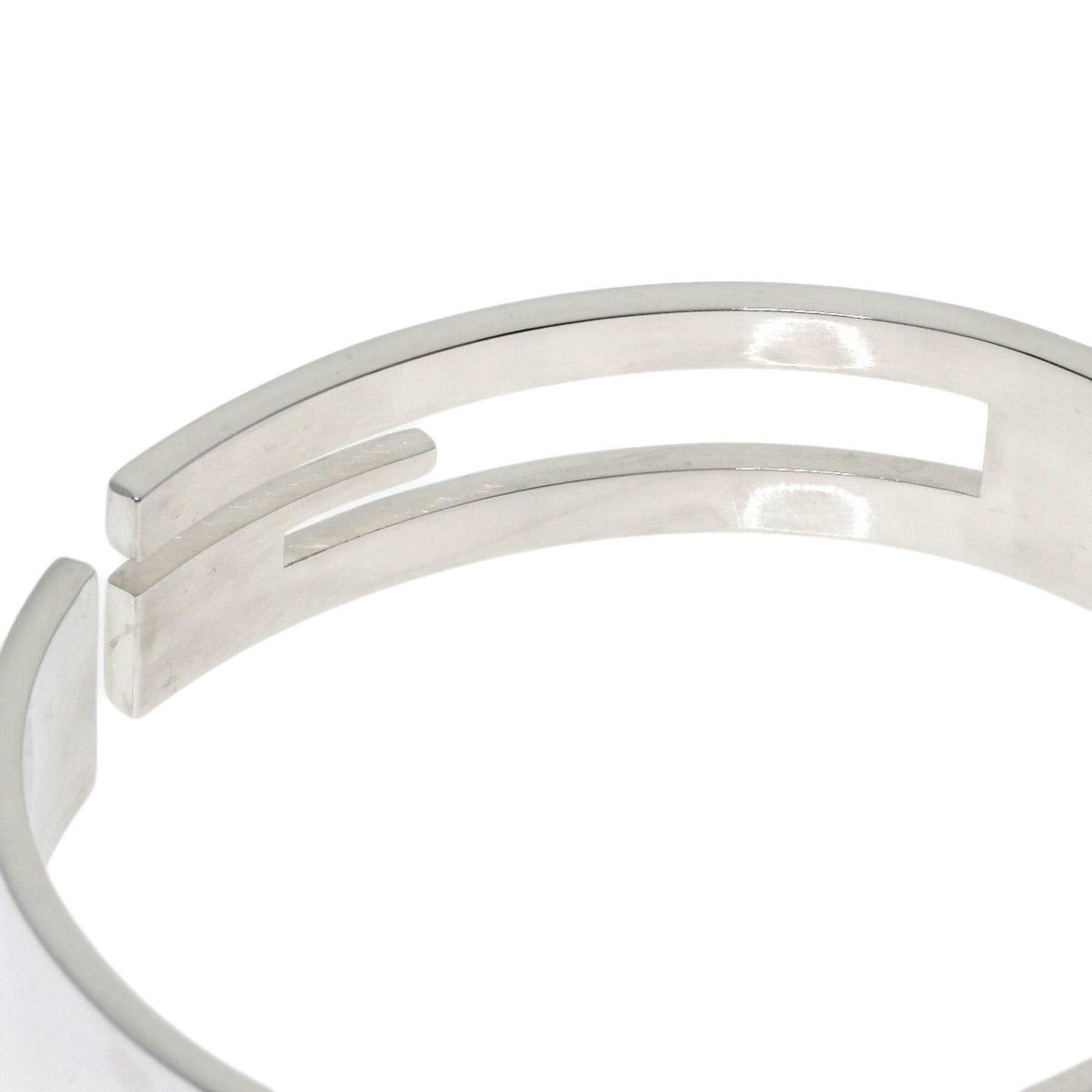 Gucci Gucci Cutout G Logo Bangle Bracelet, Silver, Unisex GUCCI Size ONE SIZE - 4 Thumbnail