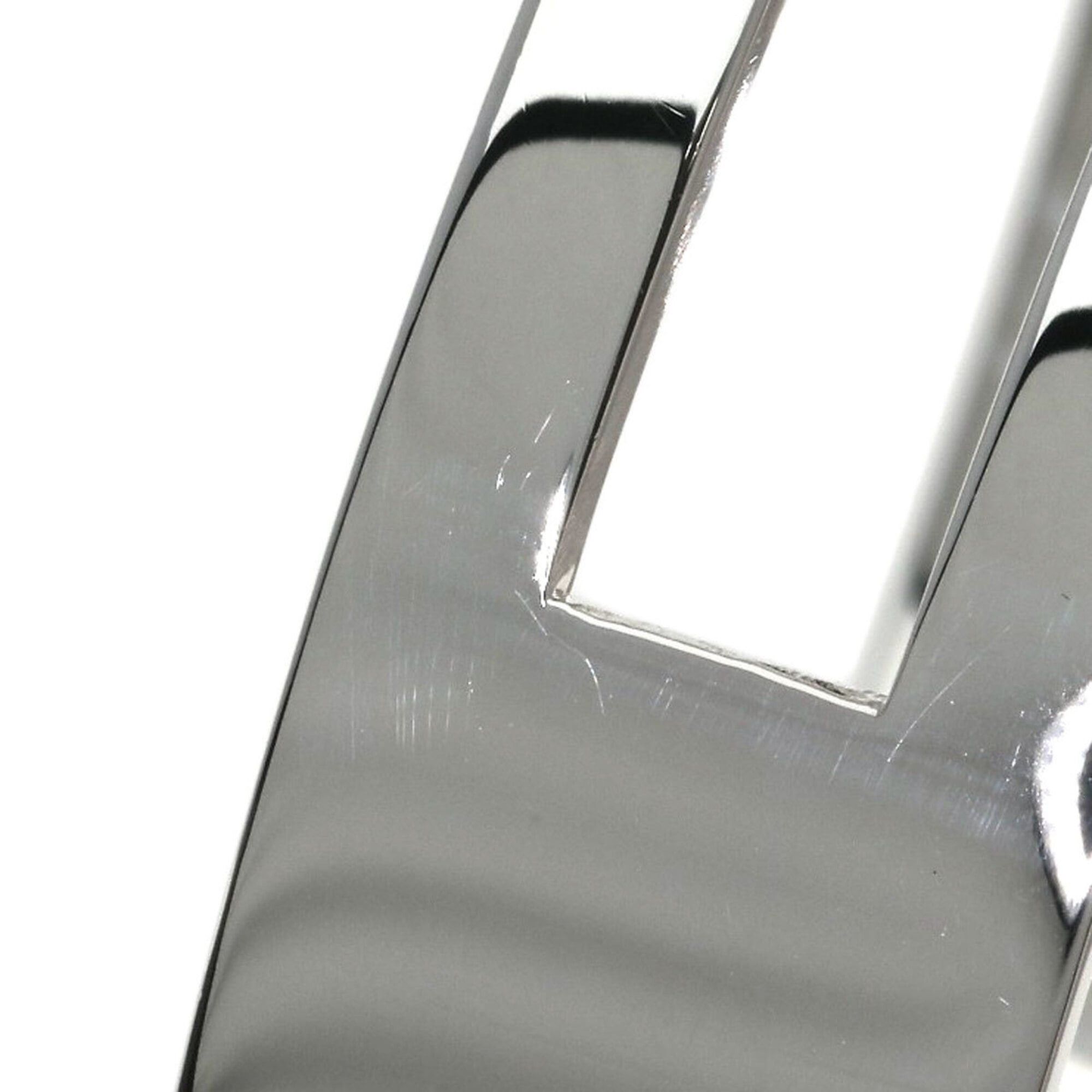 Gucci Gucci Cutout G Logo Bangle Bracelet, Silver, Unisex GUCCI Size ONE SIZE - 10 Thumbnail