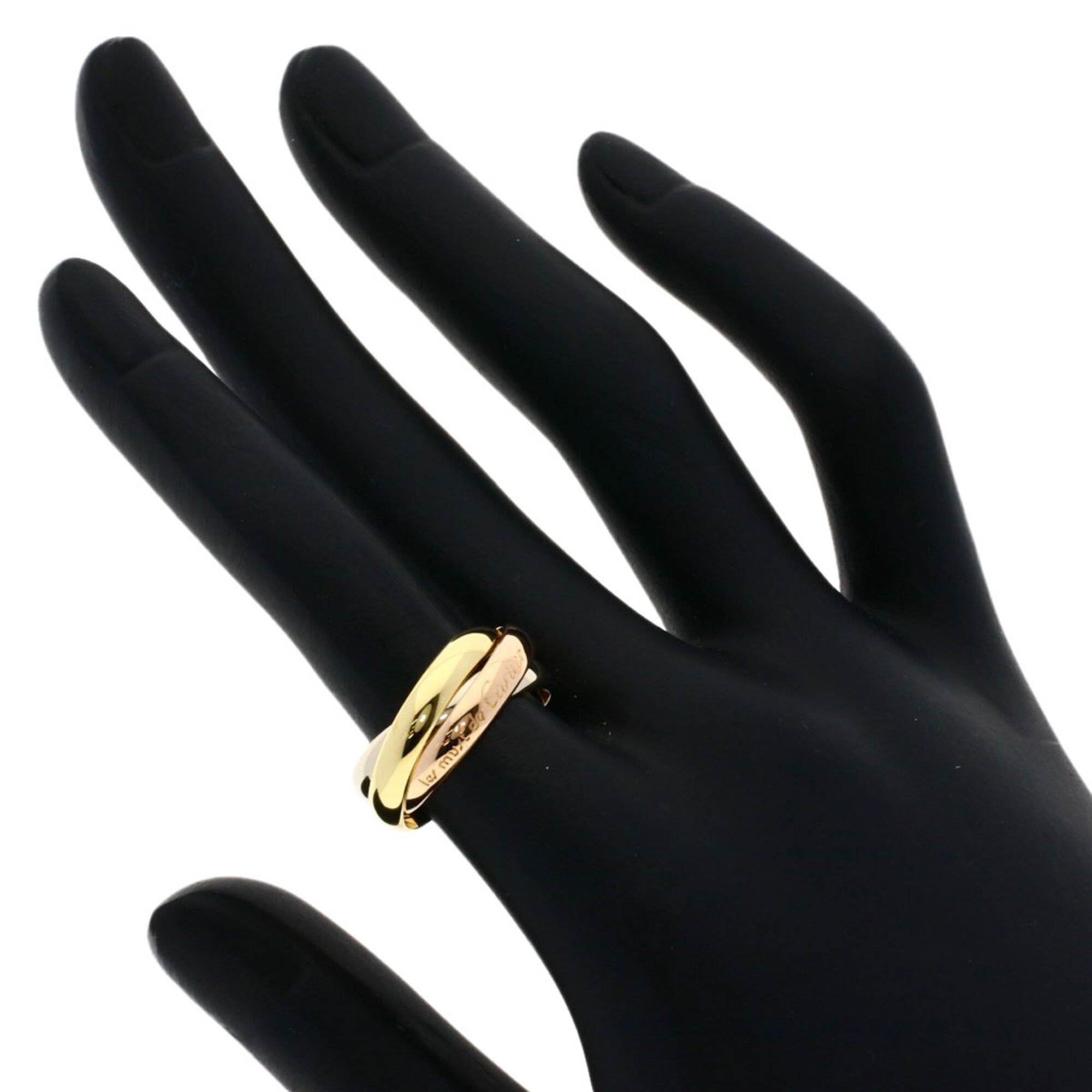 Cartier Cartier Trinity 3-Color Ring #50, 18K Yellow Gold/18K Pink White Gold, Women's. Size ONE SIZE - 4 Thumbnail