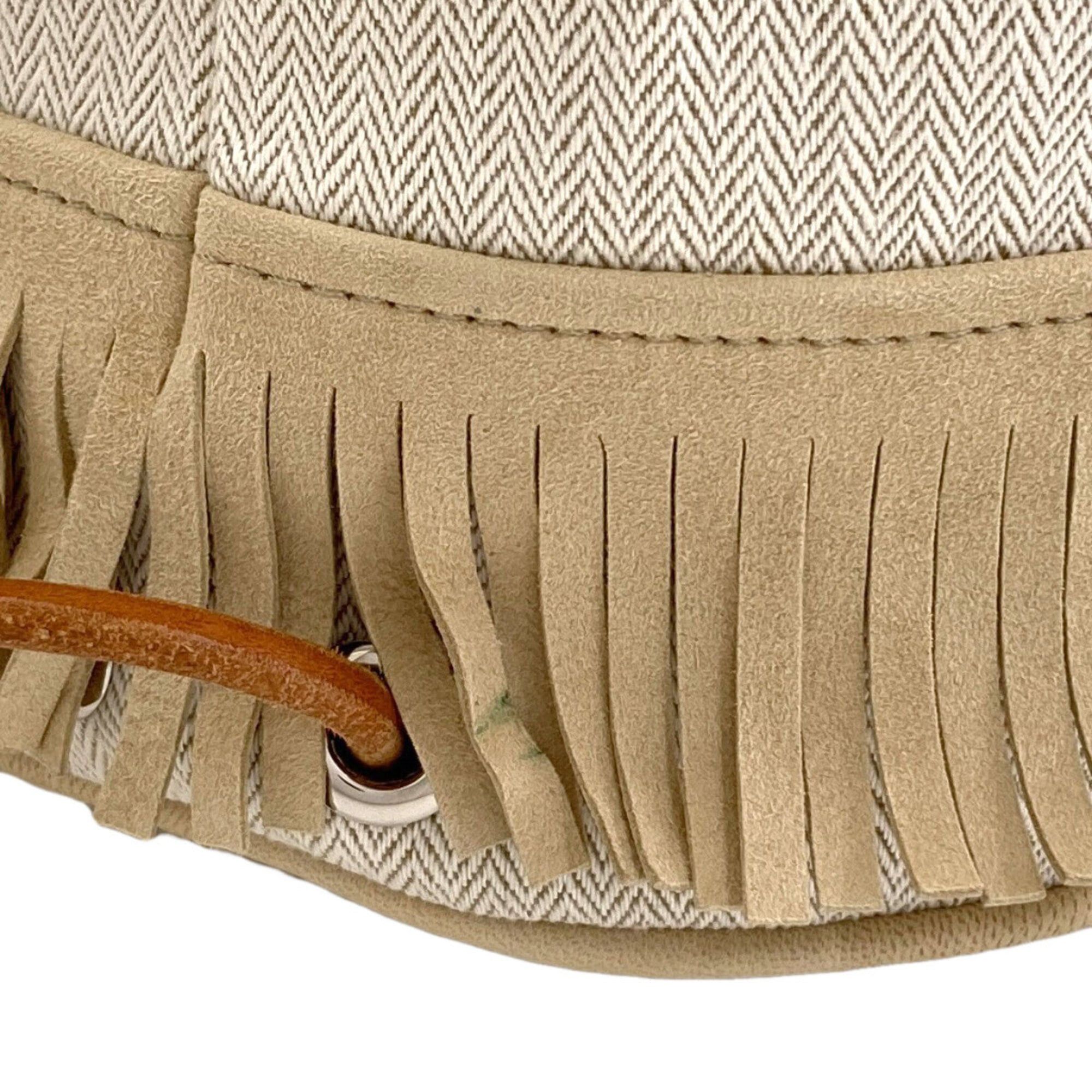 Hermes Hermes Tipi Shoulder Bag, Canvas, Women's Size ONE SIZE - 9 Thumbnail