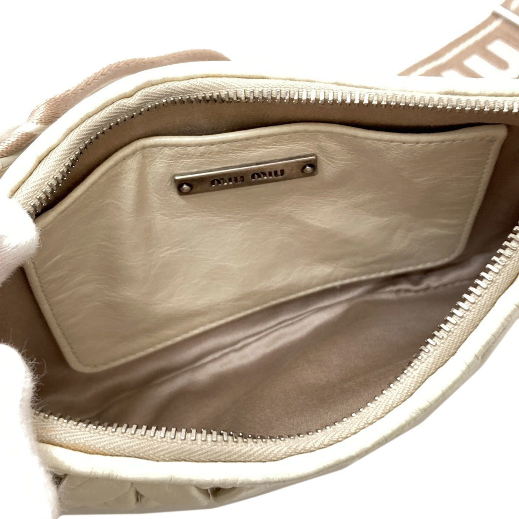 Miu Miu Miu Miu Miu Matelassé Shoulder Bag, Calfskin, Women's MIUMIU Size ONE SIZE - 5 Thumbnail