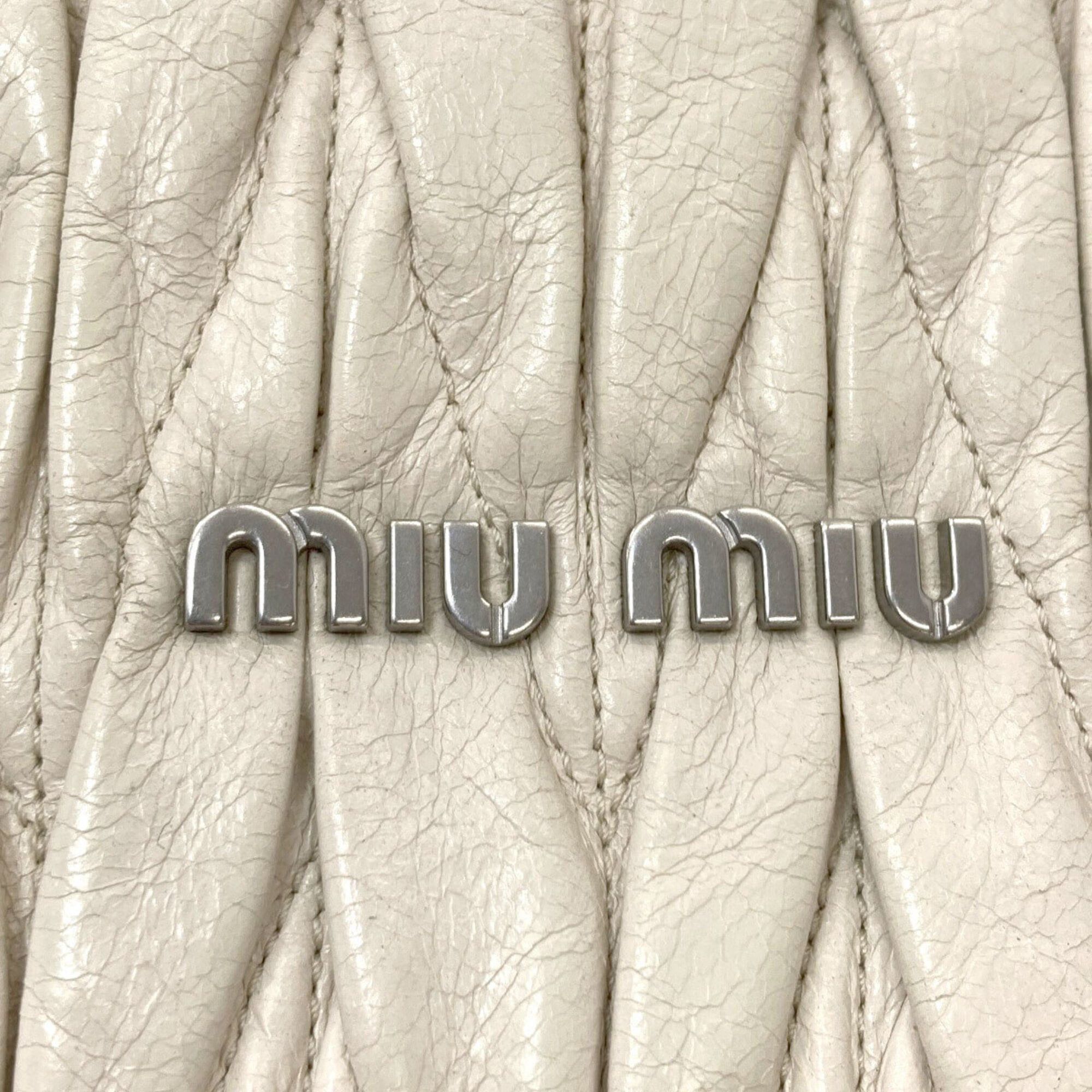 Miu Miu Miu Miu Miu Matelassé Shoulder Bag, Calfskin, Women's MIUMIU Size ONE SIZE - 9 Thumbnail