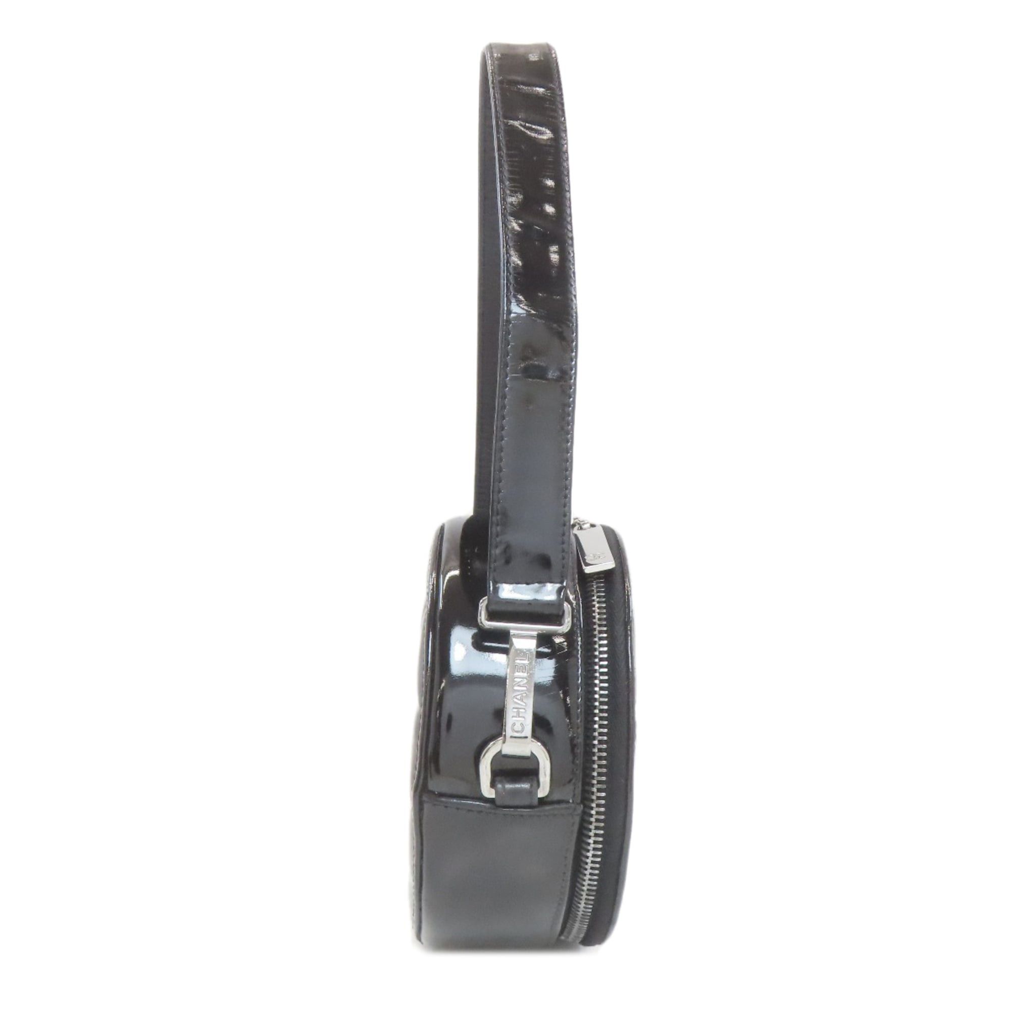 Chanel Chanel Coco Mark Silver Hardware Shoulder Bag Enamel Women's CHANEL Size ONE SIZE - 3 Thumbnail