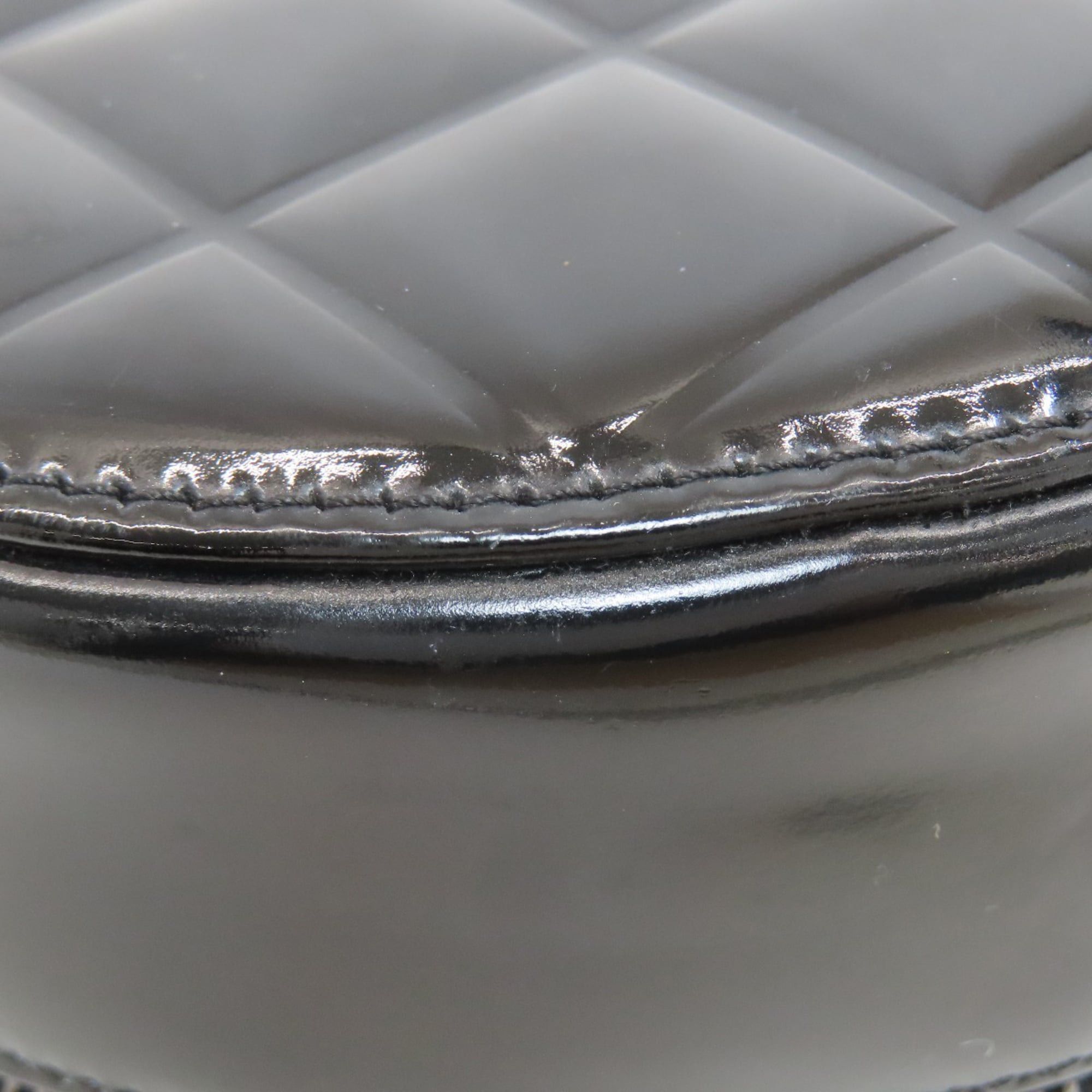 Chanel Chanel Coco Mark Silver Hardware Shoulder Bag Enamel Women's CHANEL Size ONE SIZE - 21 Thumbnail