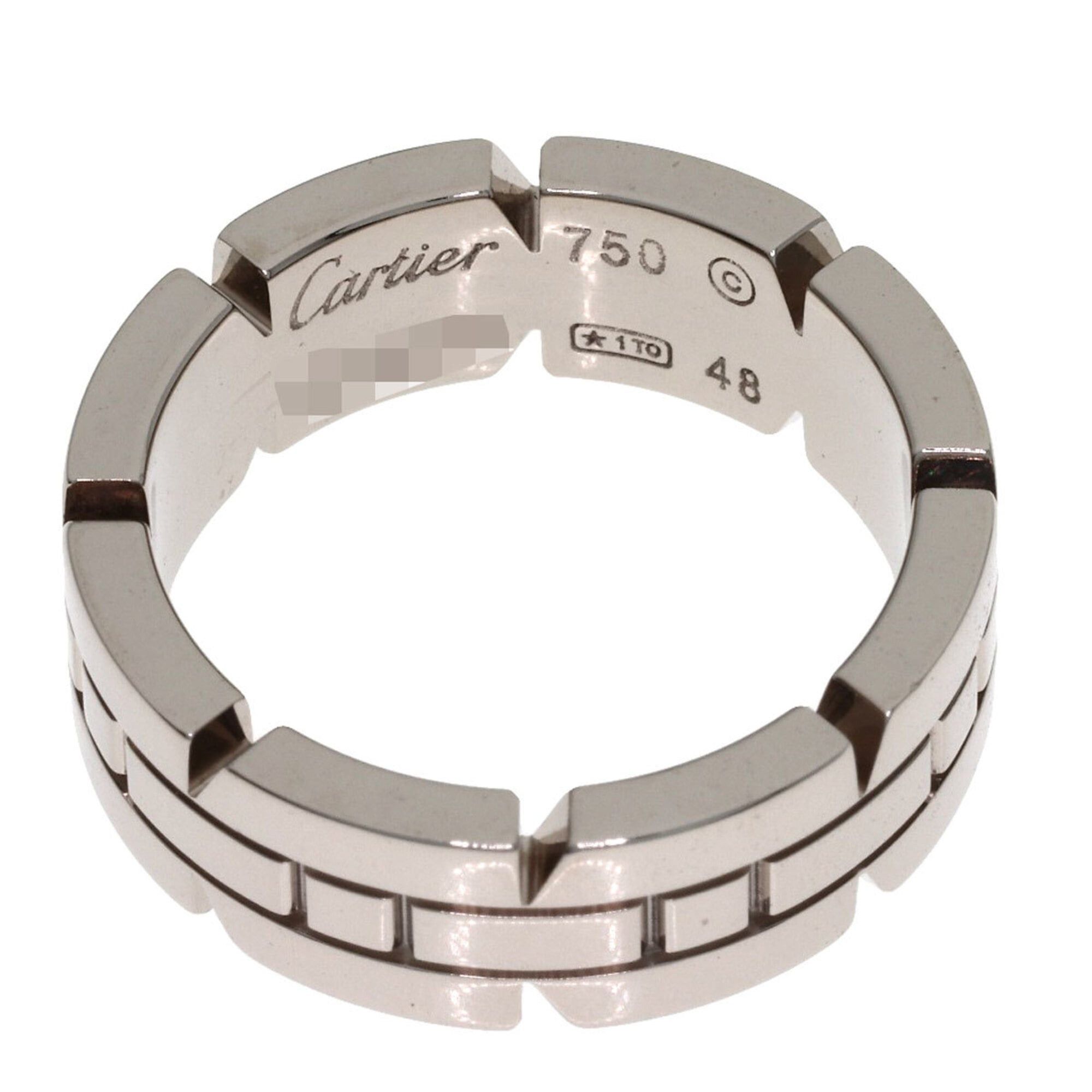 Cartier Cartier Tank Française #48 Ring, 18K White Gold, Women's, CARTIER Size ONE SIZE - 4 Thumbnail